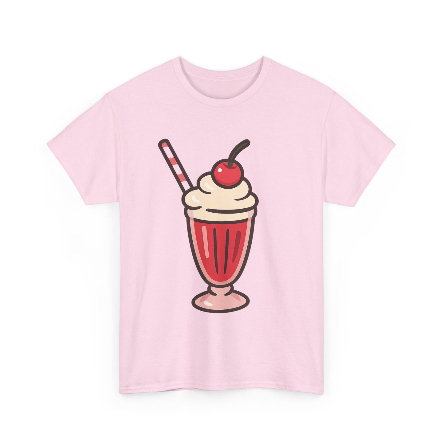 Batido de refresco de cereza con diseño italiano, estilo retro, con crema batida y cereza