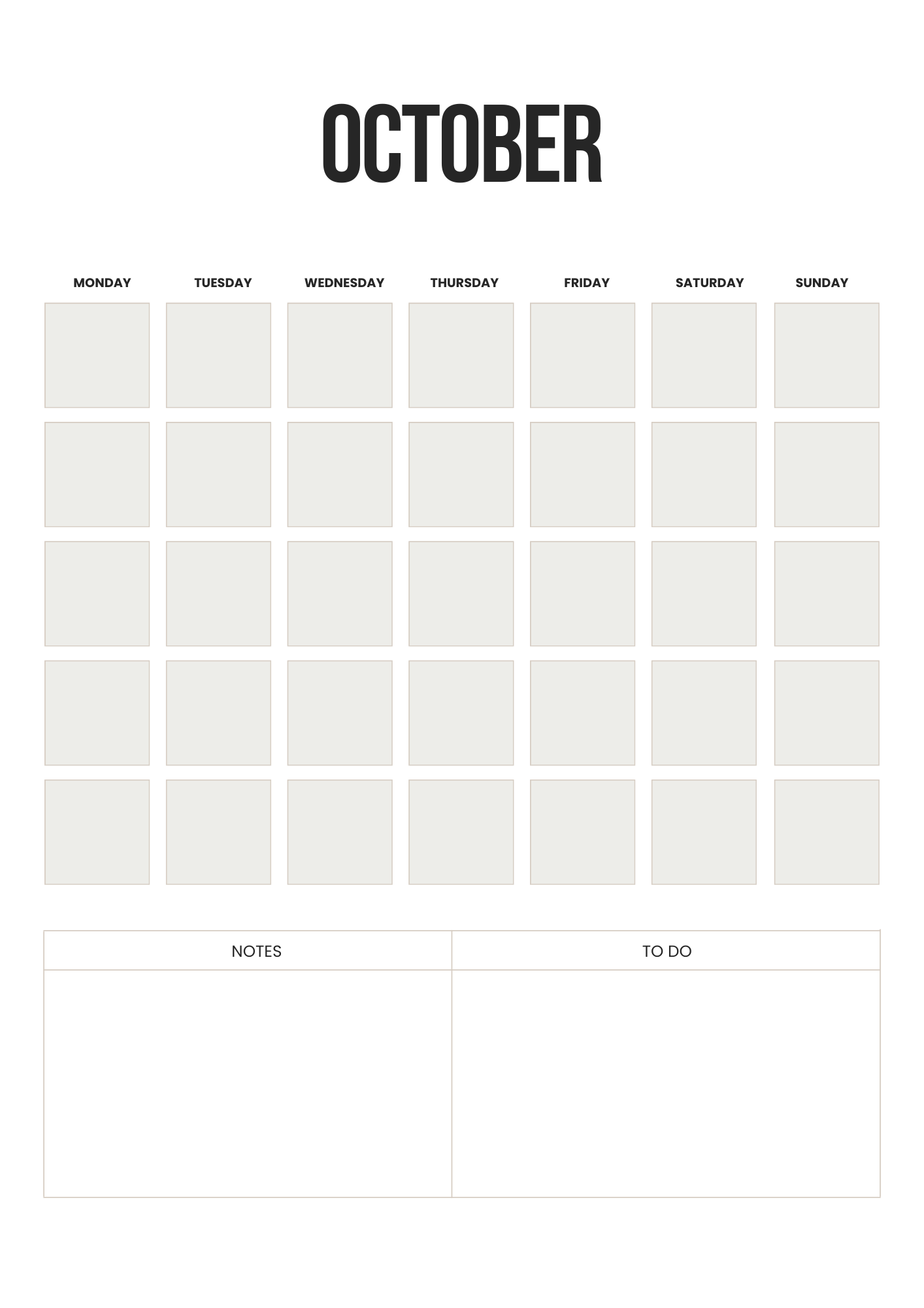 Undated Planner Printable Yearly, Monthly, Weekly & Daily Templates A4 A5 Letter PDF