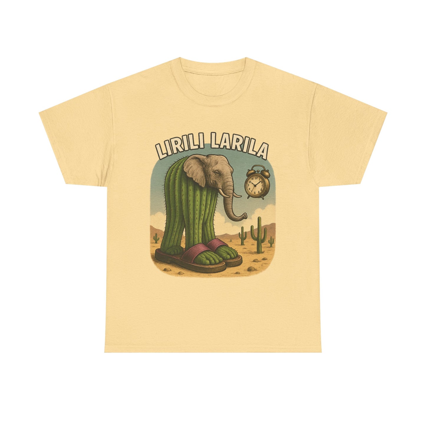 Camiseta caprichosa de elefante y cactus, divertida camiseta gráfica para amantes de la naturaleza, regalo para entusiastas de la vida silvestre, prenda única para aventuras al aire libre.