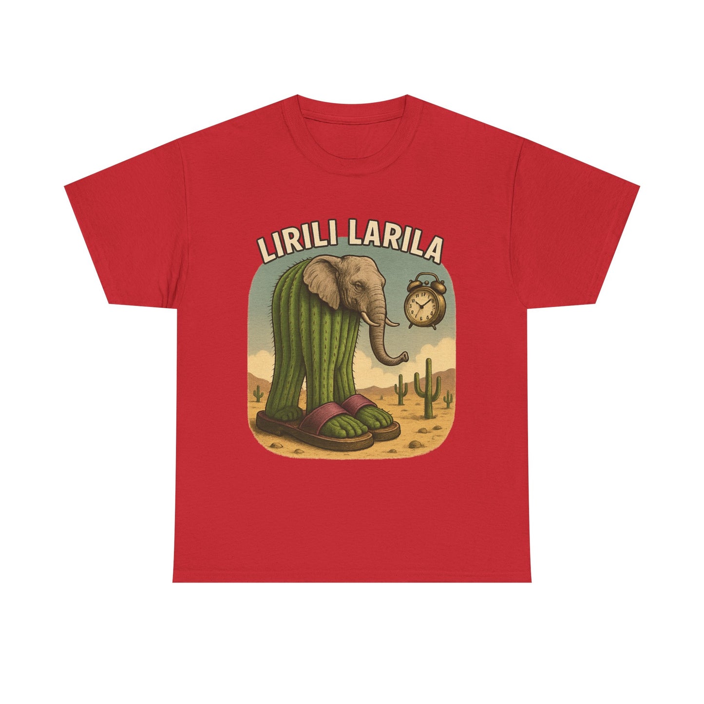 Camiseta caprichosa de elefante y cactus, divertida camiseta gráfica para amantes de la naturaleza, regalo para entusiastas de la vida silvestre, prenda única para aventuras al aire libre.