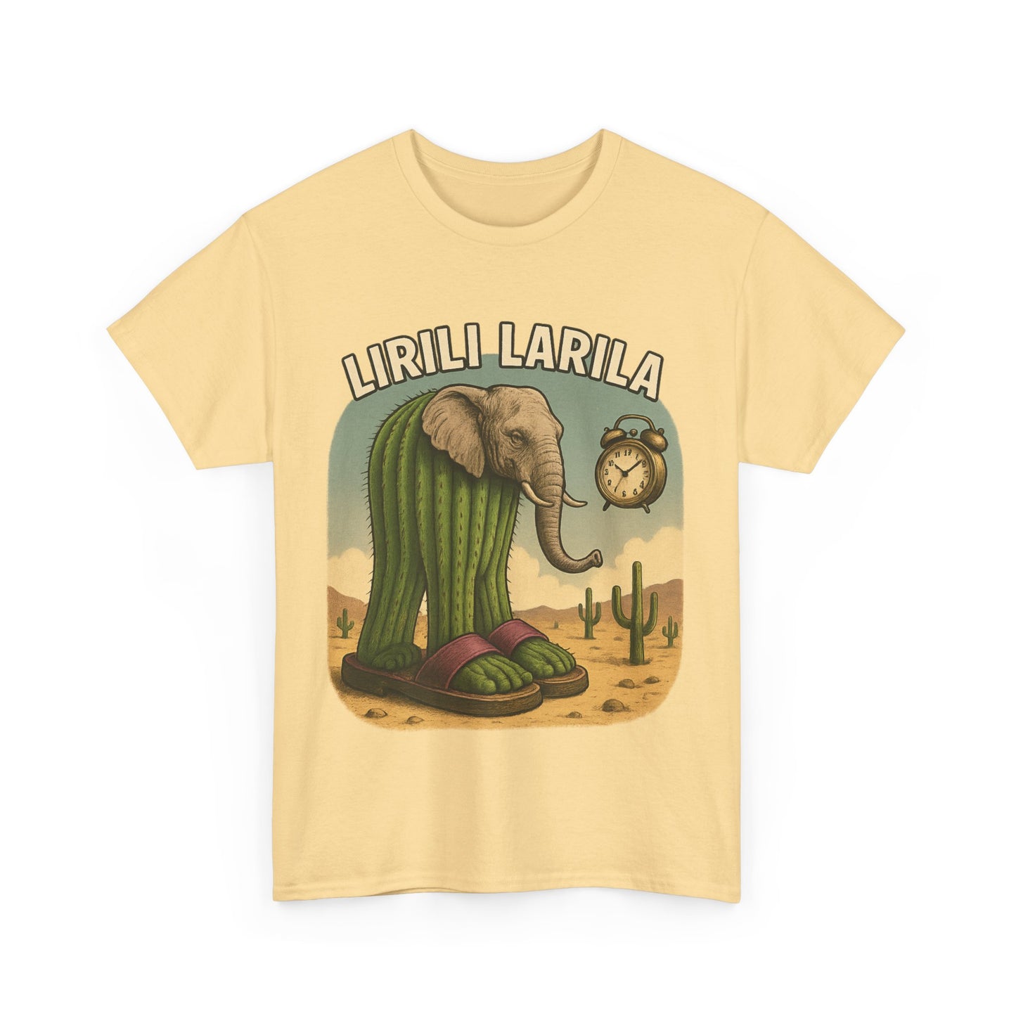Camiseta caprichosa de elefante y cactus, divertida camiseta gráfica para amantes de la naturaleza, regalo para entusiastas de la vida silvestre, prenda única para aventuras al aire libre.