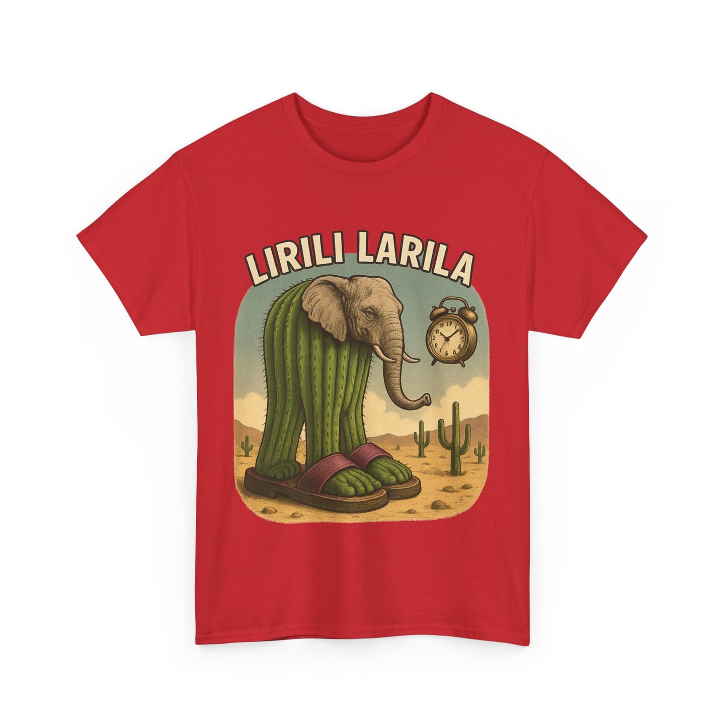 Camiseta caprichosa de elefante y cactus, divertida camiseta gráfica para amantes de la naturaleza, regalo para entusiastas de la vida silvestre, prenda única para aventuras al aire libre.