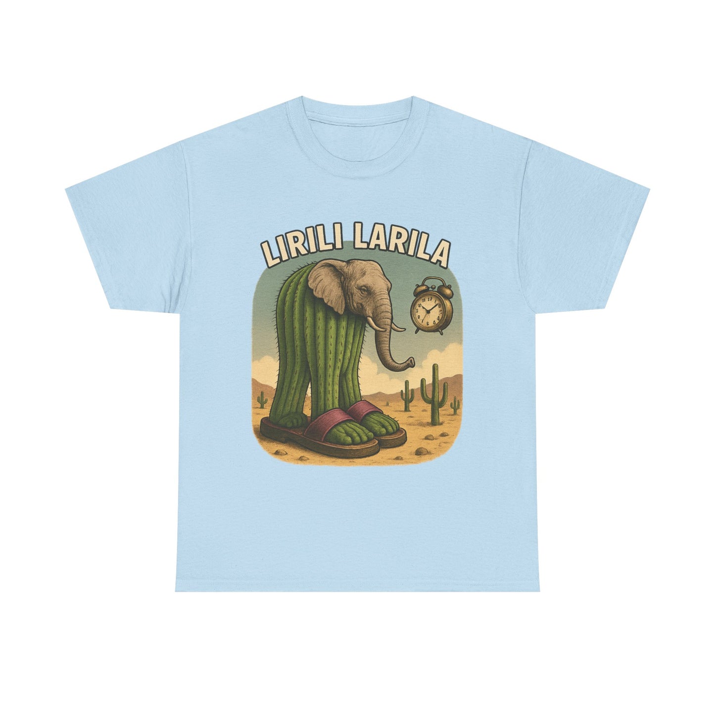 Camiseta caprichosa de elefante y cactus, divertida camiseta gráfica para amantes de la naturaleza, regalo para entusiastas de la vida silvestre, prenda única para aventuras al aire libre.