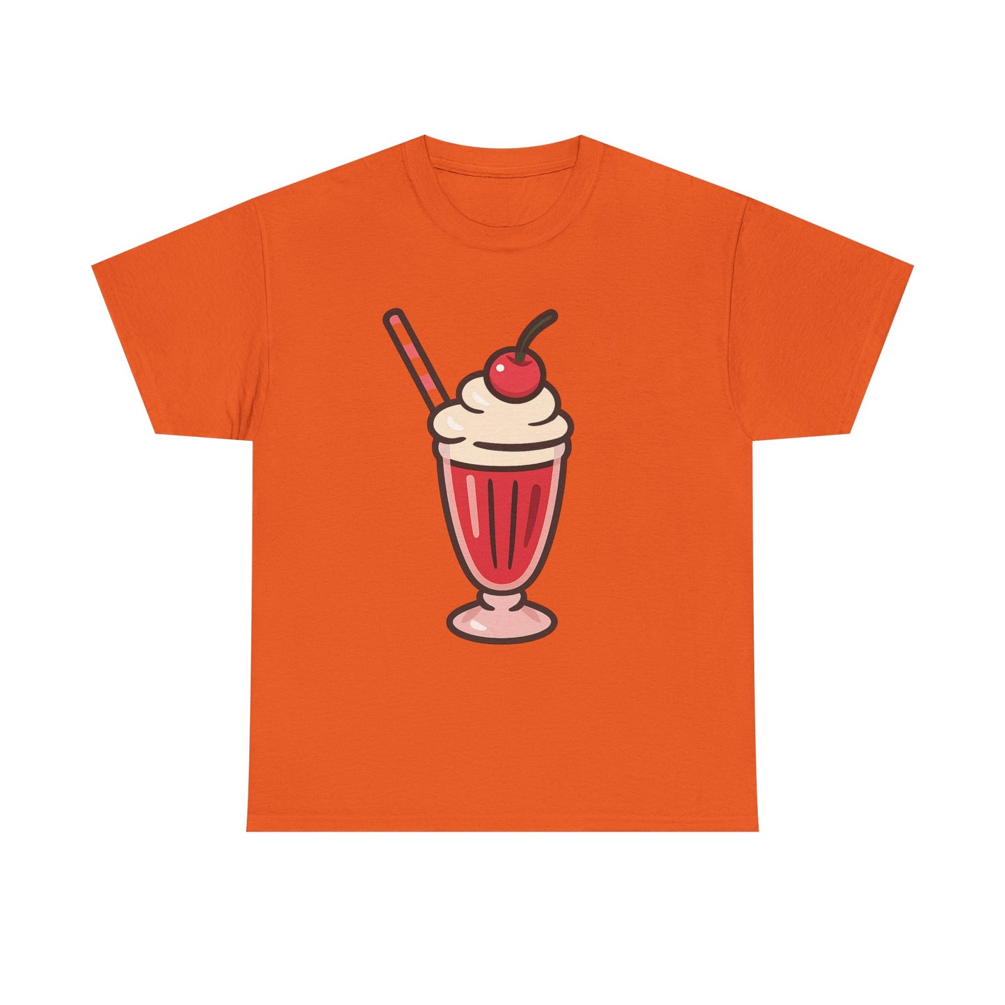 Batido de refresco de cereza con diseño italiano, estilo retro, con crema batida y cereza