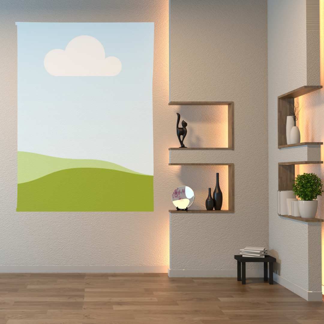 Canva Free Template Editable Tapestry Design Mockup for Printables