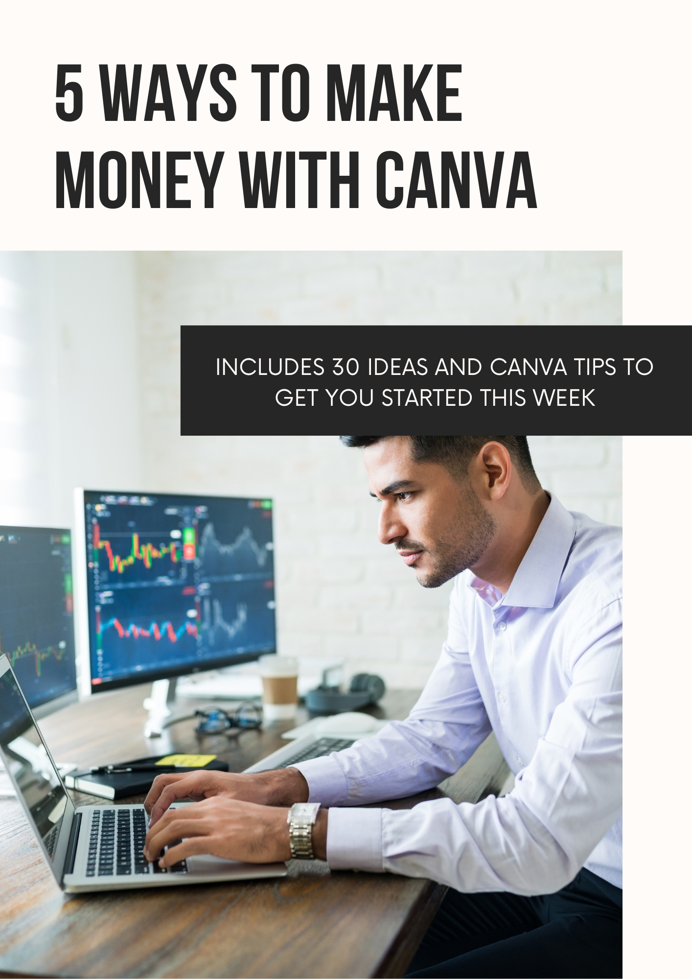 5 Ways to Make Money with Canva Editable Template for Business Ideas