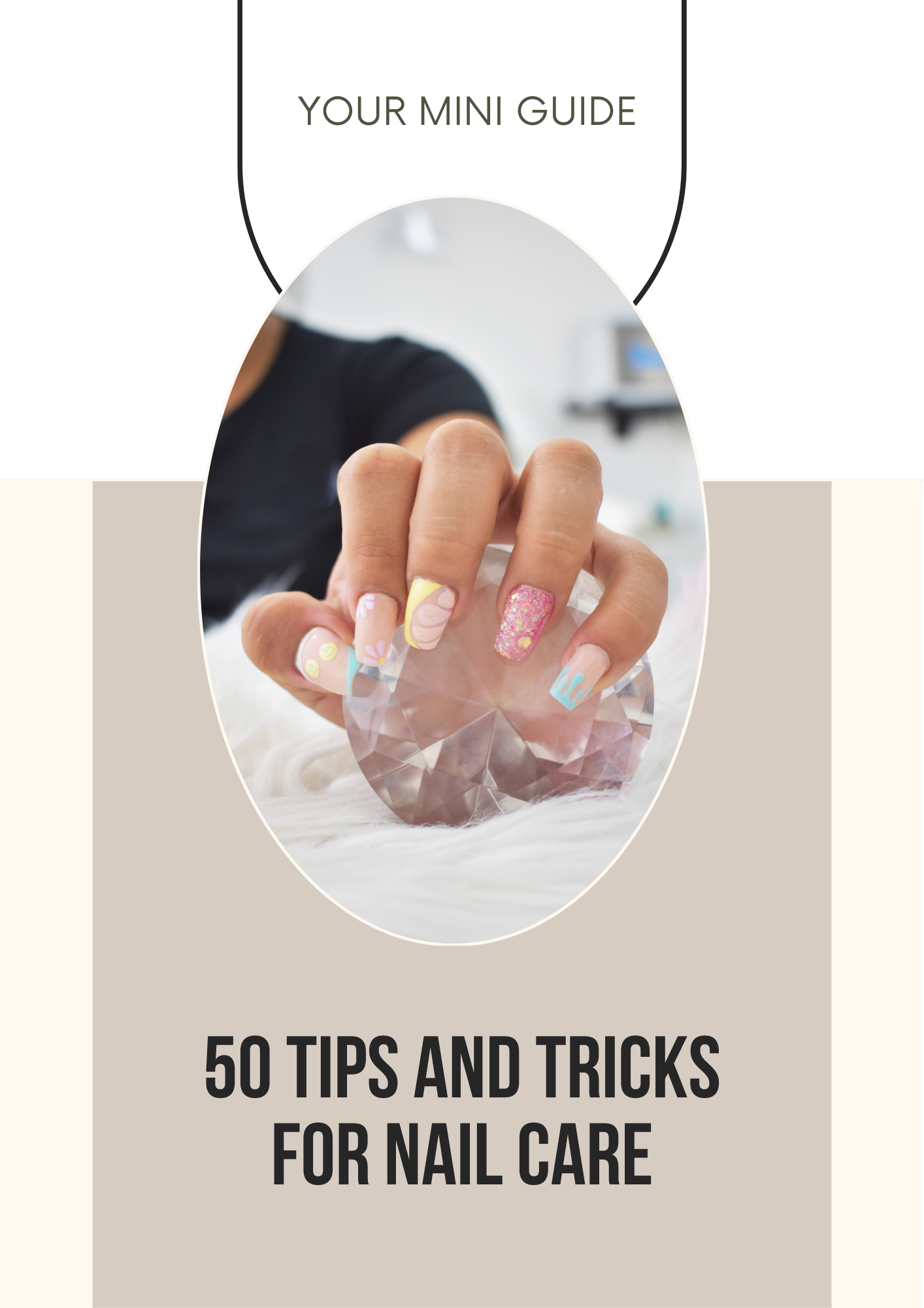 50 Tips Tricks for Nail Care Editable Canva Template Beauty Salons