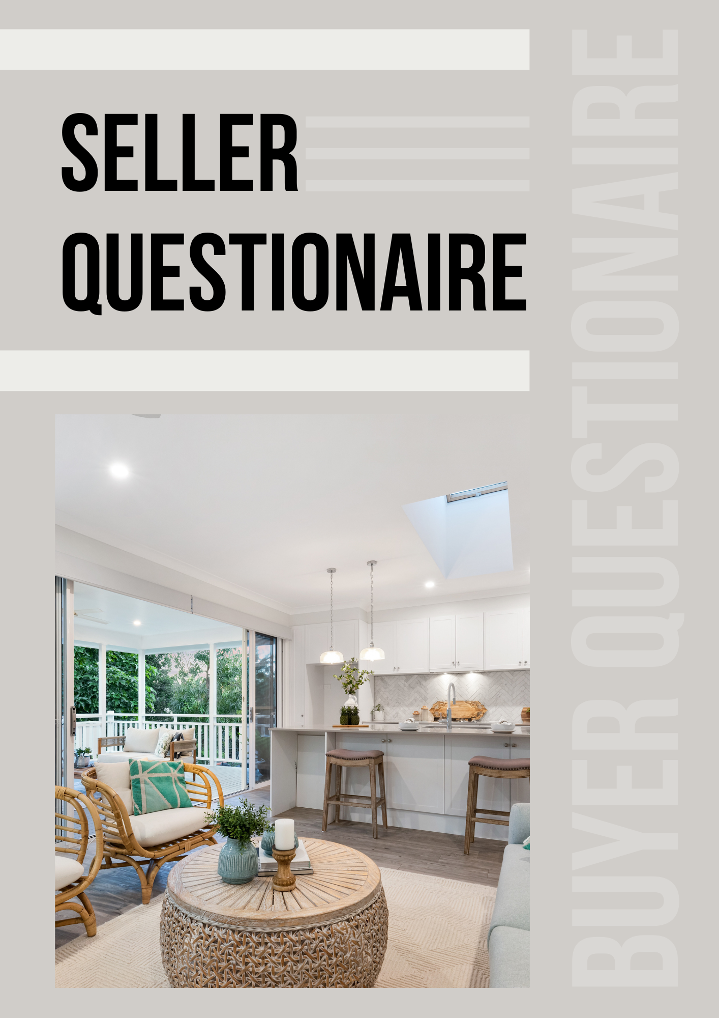Home Seller Questionnaire Editable Canva Template for Real Estate Agents