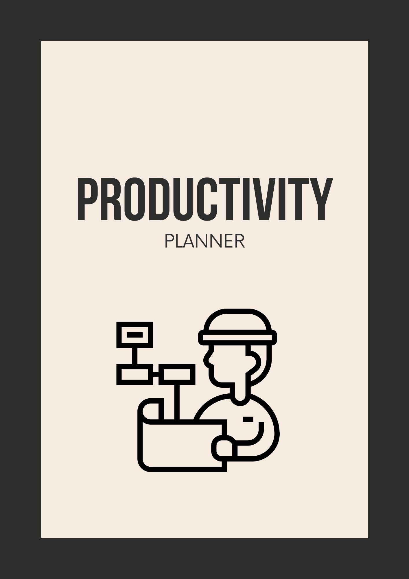 Productivity Planner Canva Free Editable Template