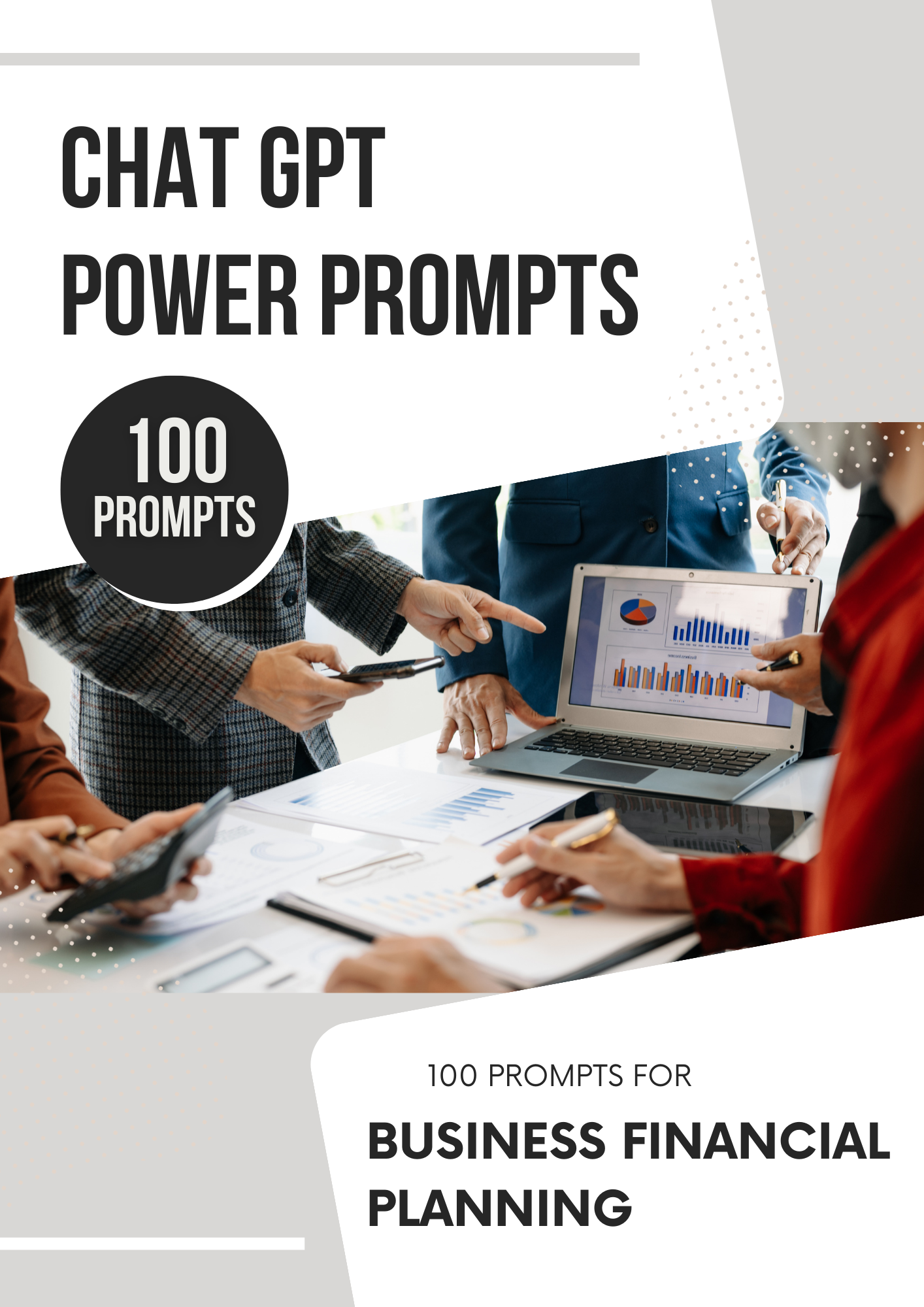 ChatGPT Power Prompts for Business Financial Planning Editable Canva Template
