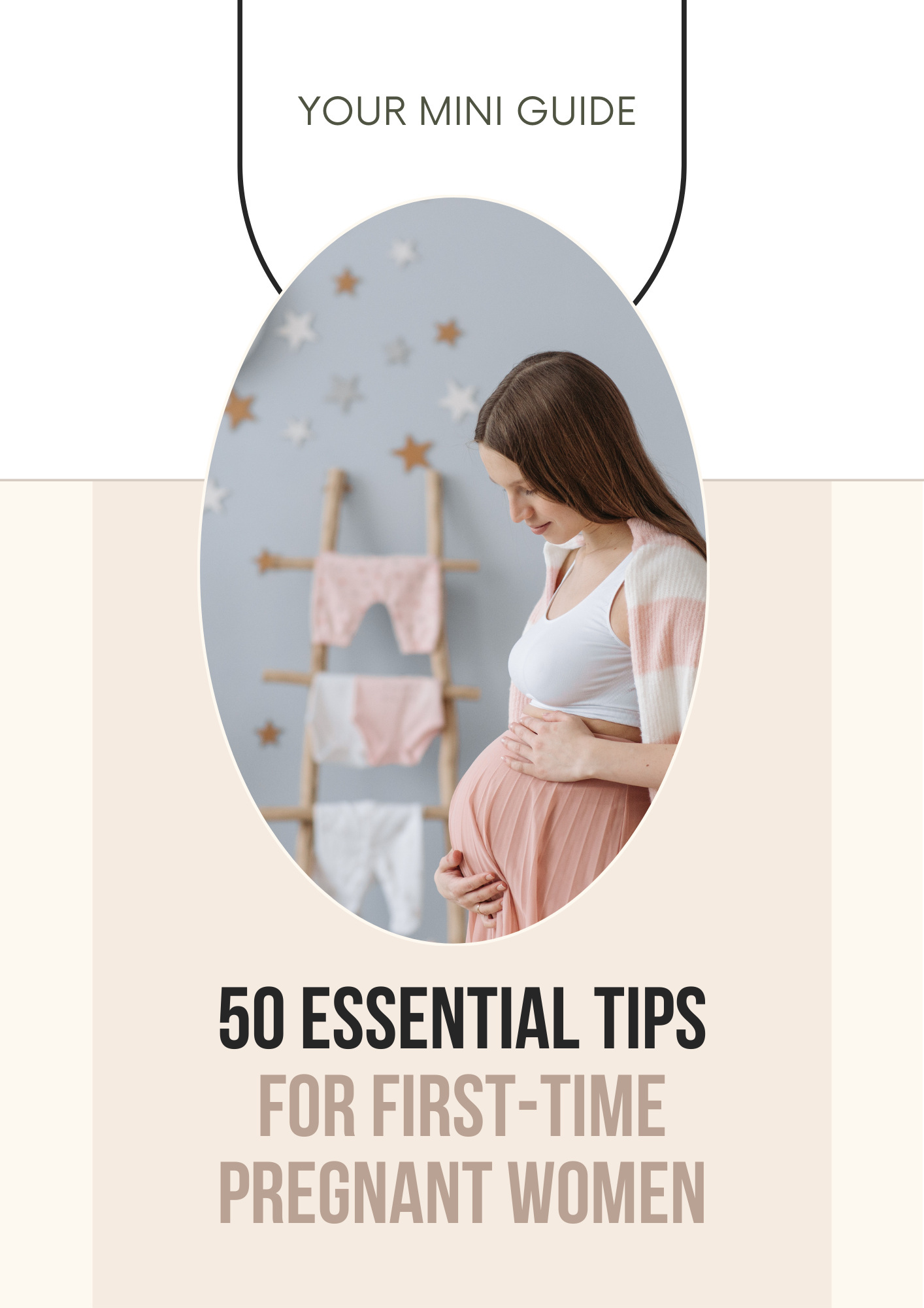 50 Tips for First-Time Pregnant Women Editable Canva Template Prenatal Care