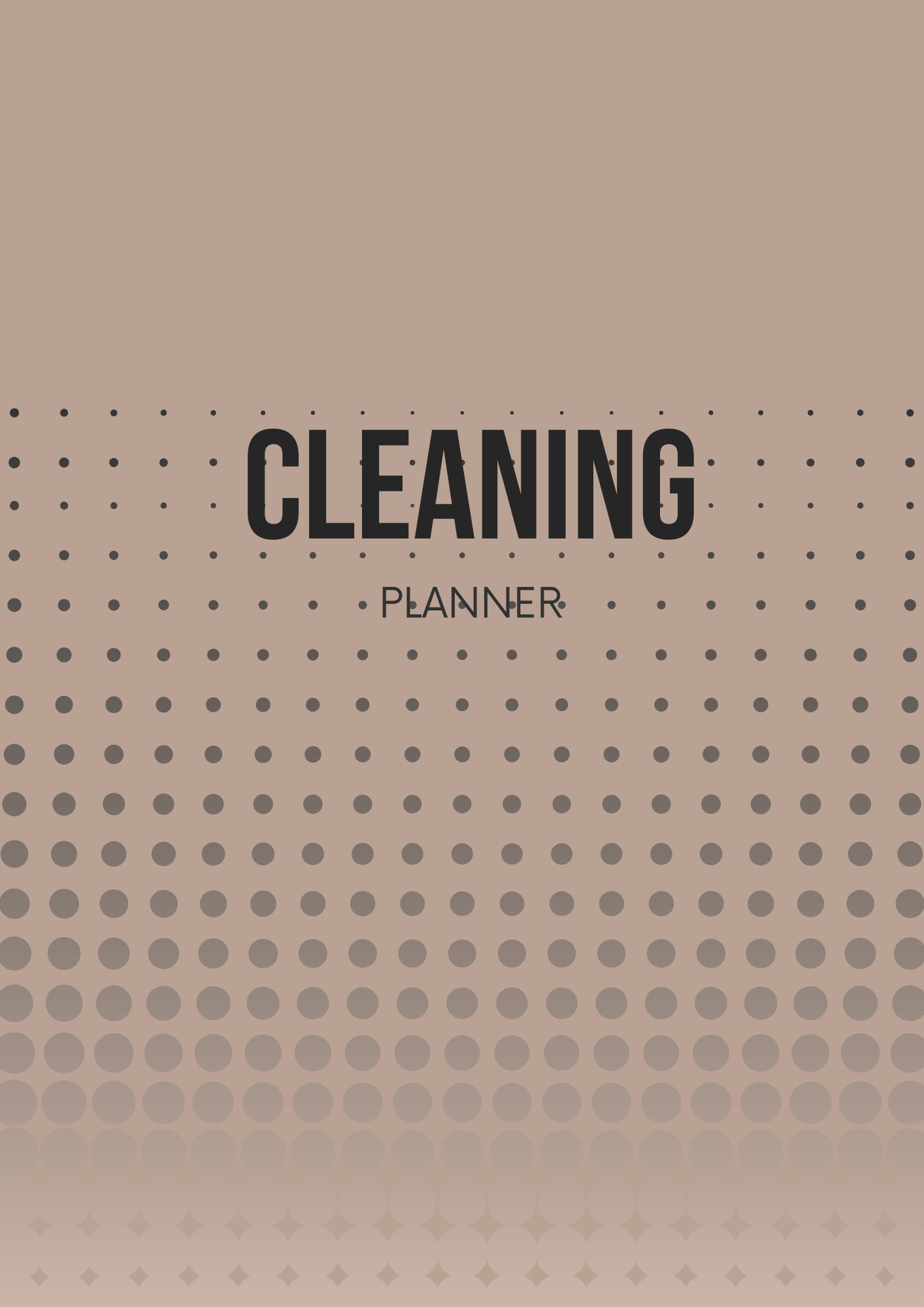 Planificador de limpieza (Plantilla de Canva editable para la organización del hogar)