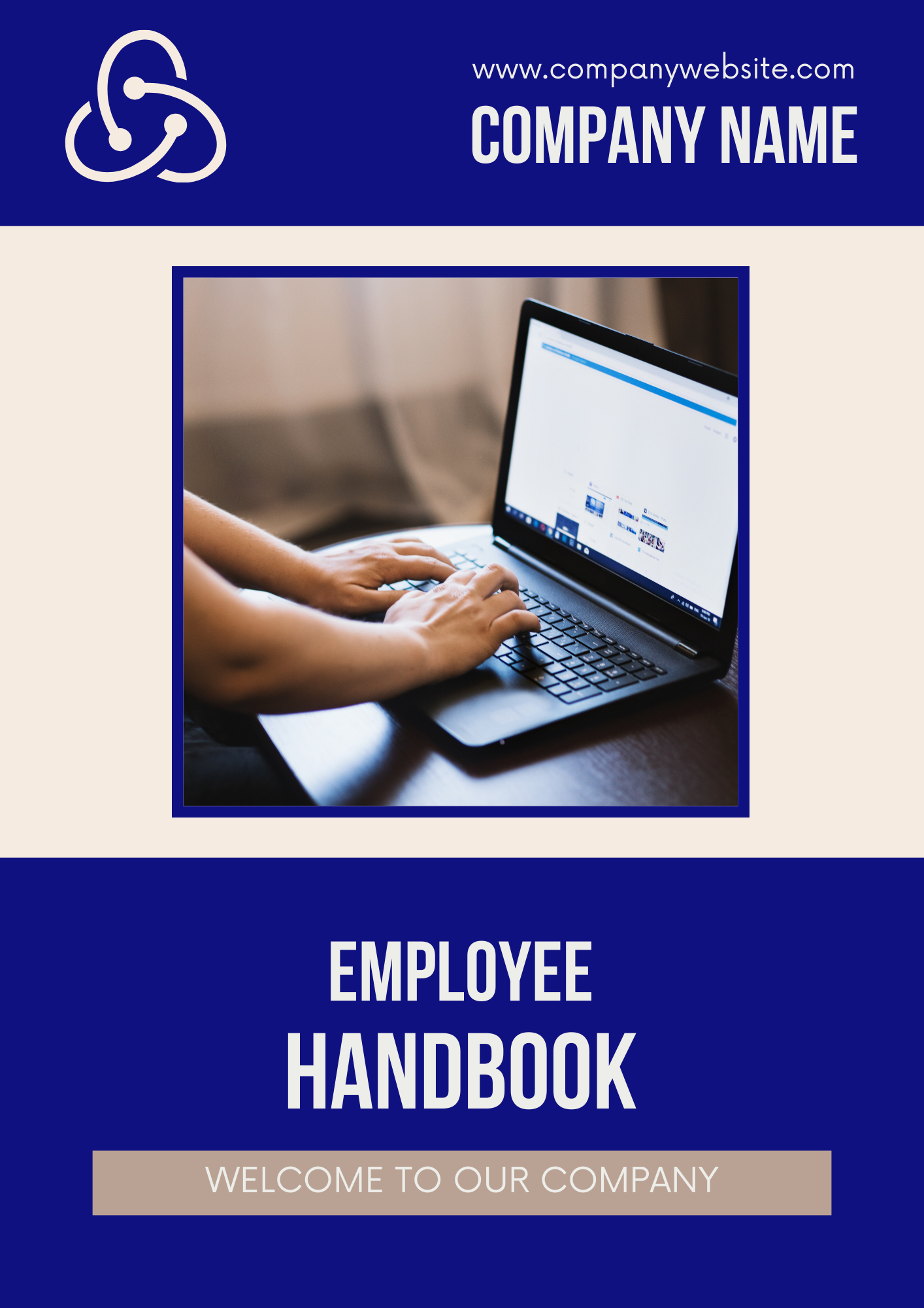 Employee Handbook Editable Canva Template for Business Use