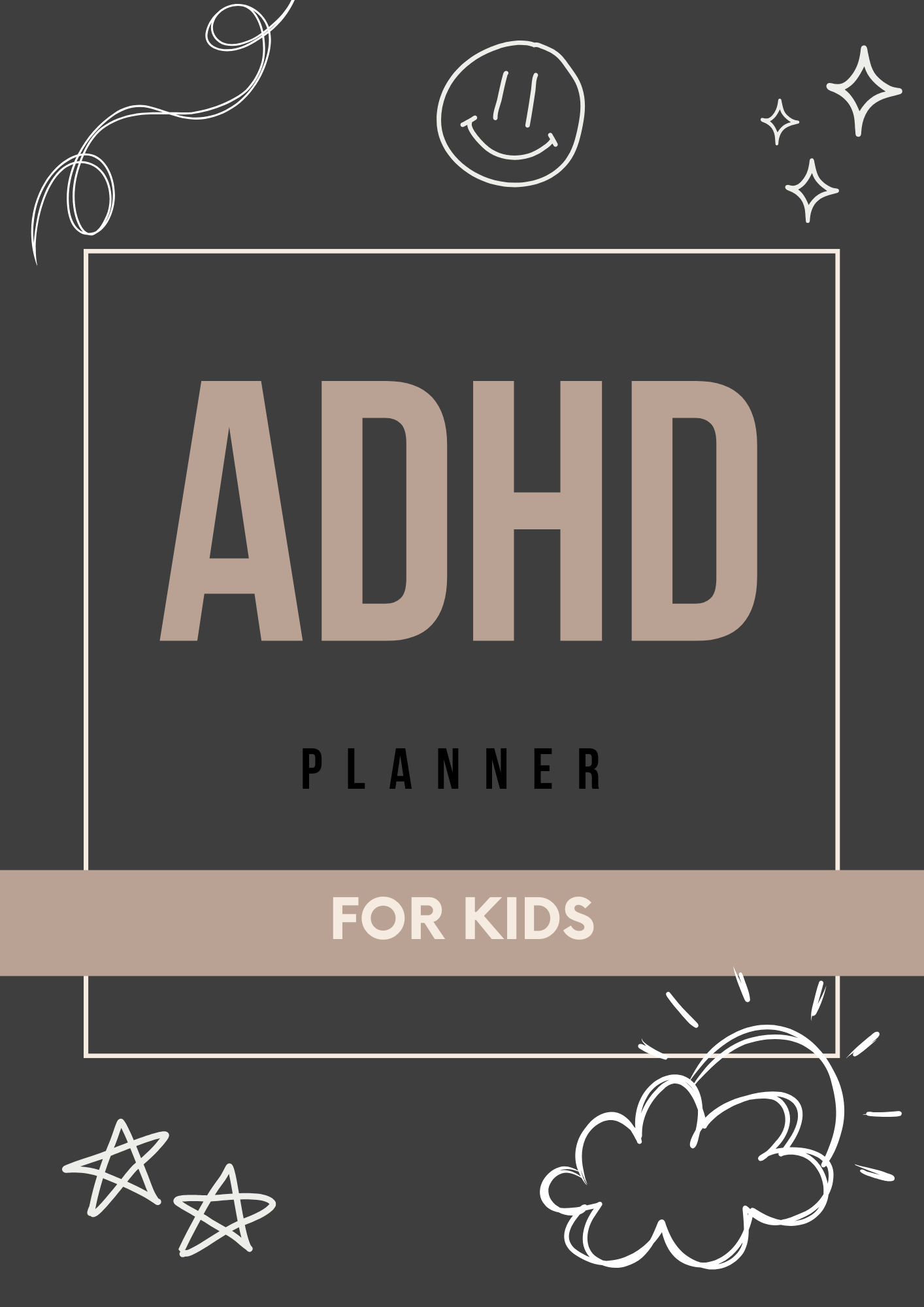 Canva Free Editable Kids ADHD Planner Template