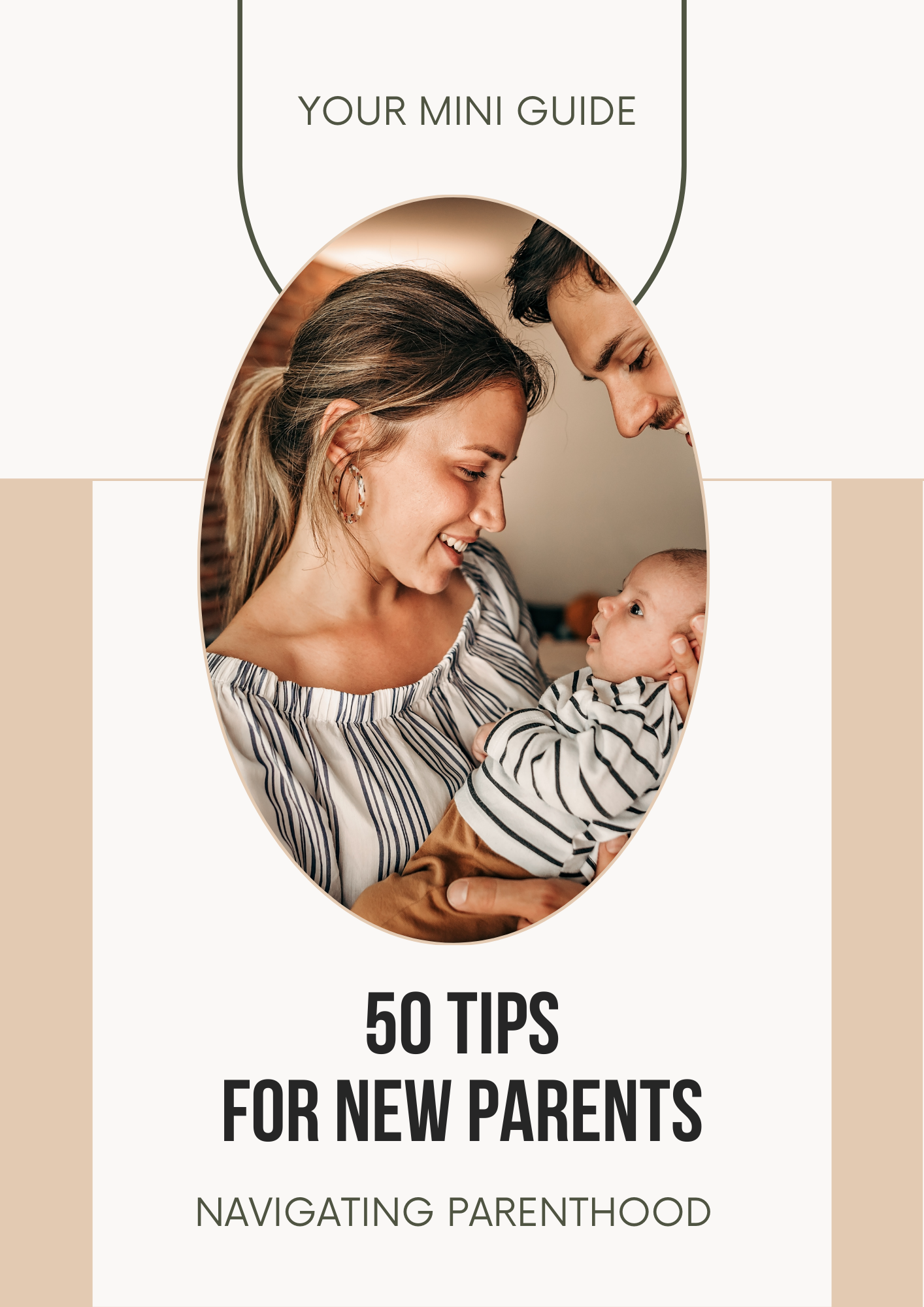 50 Tips for New Parents Canva Free Editable Template
