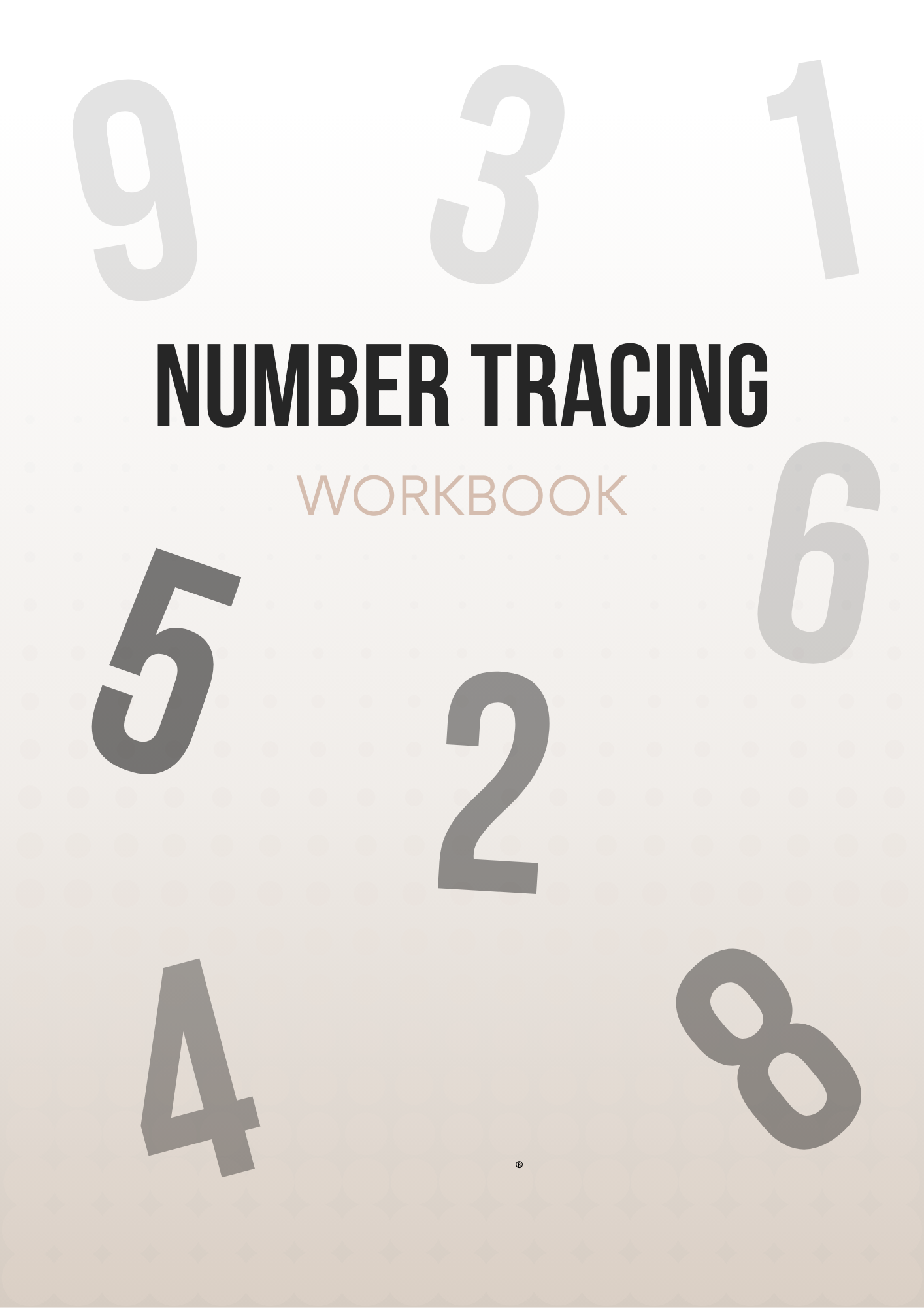 Number Tracing Workbook Editable Canva Free Template for Kids Learning