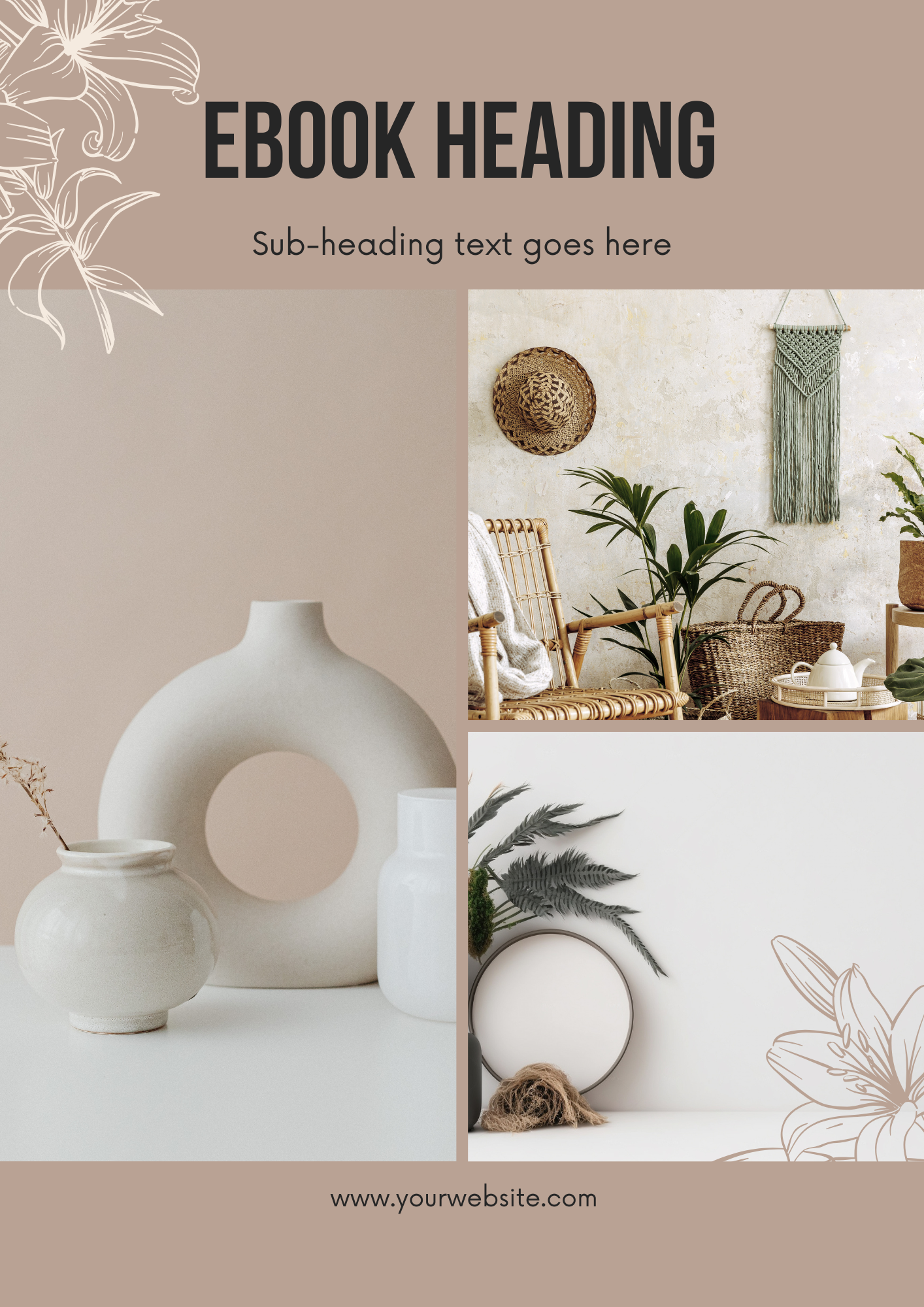 E-Book Template A4 Editable Canva Design for Professional Use Authors