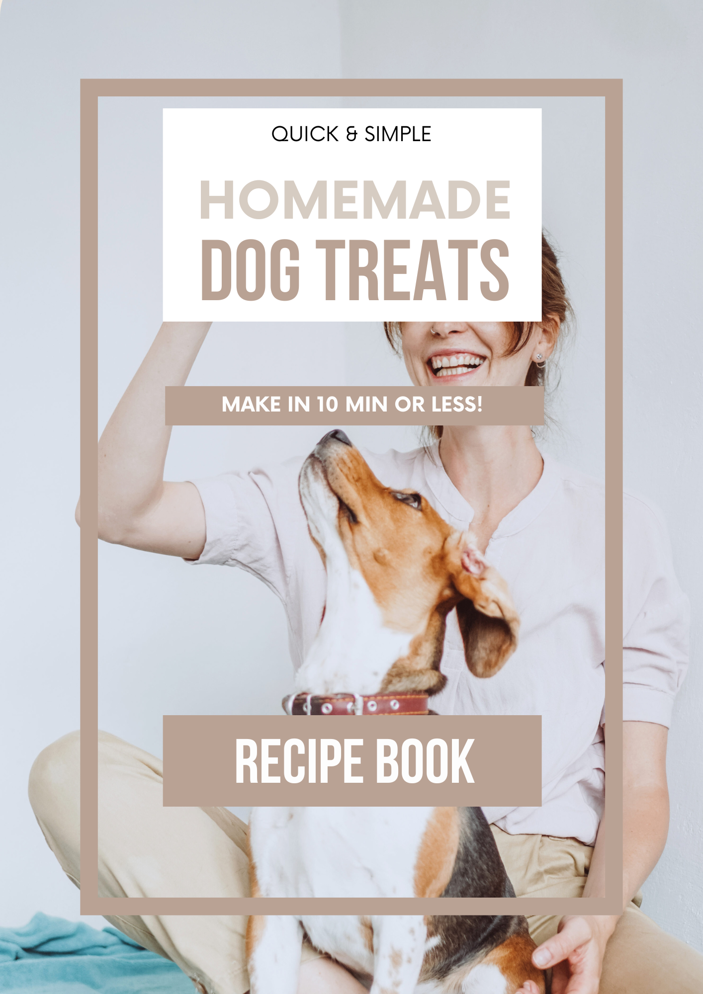 Dog Treats Recipe Book Editable Canva Template for Pet Lovers