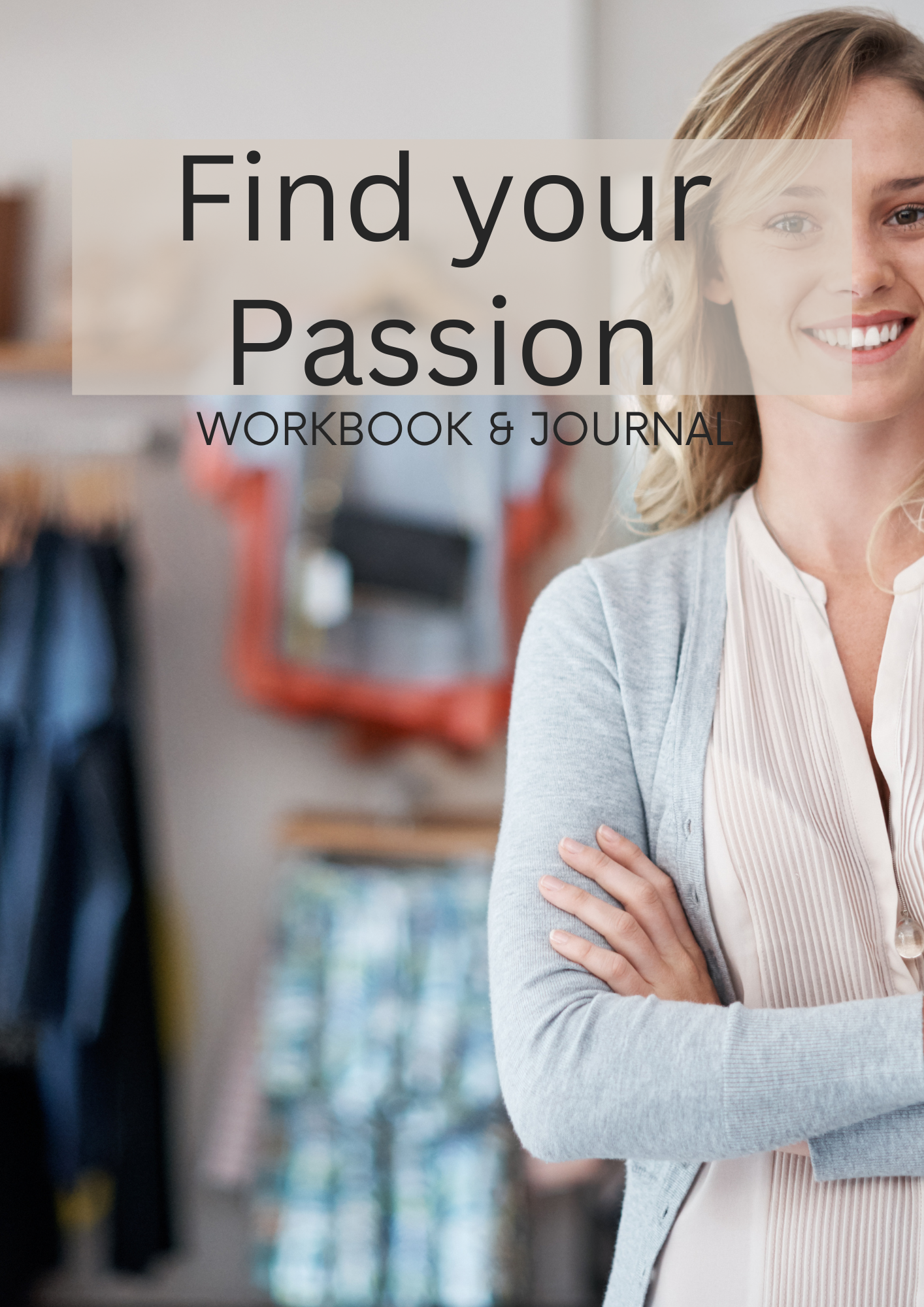 Find Your Passion Journal & Workbook Self-Discovery Guide with Canva Editable Templates