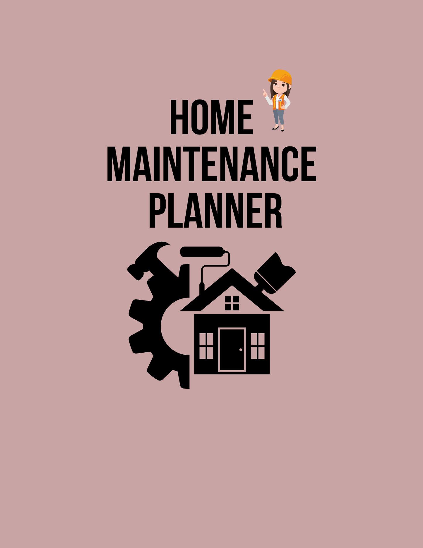 Home Maintenance Planner Editable Canva Template for House Organization