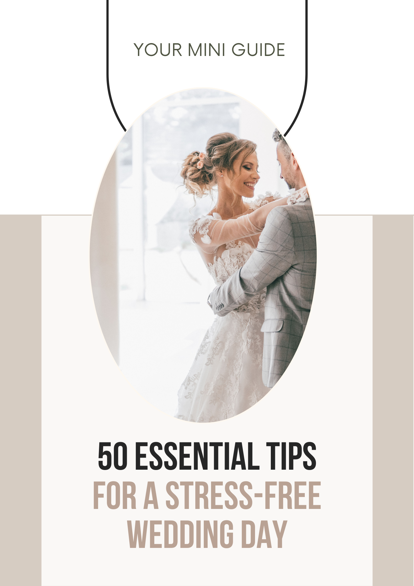 50 Essential Tips for a Stress-Free Wedding Day Canva Free Editable Template