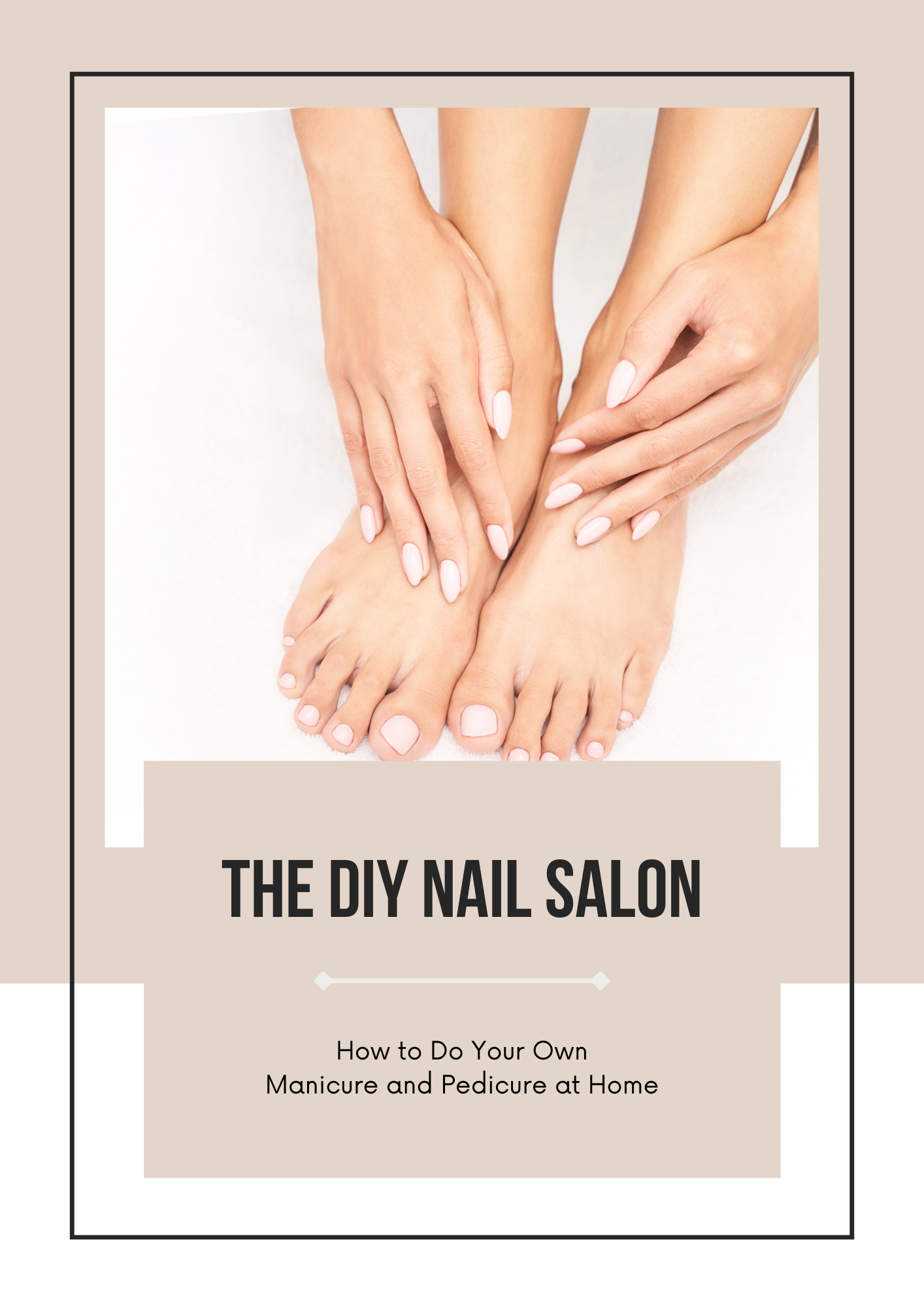 Plantilla editable de Canva para salón de uñas DIY (libro electrónico) para emprendedores