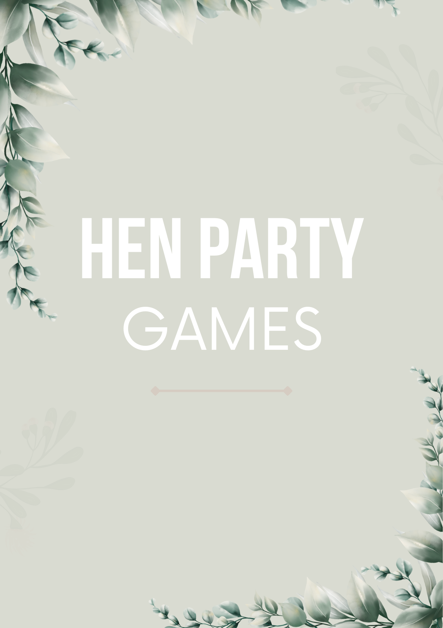 Hen Party Games Canva Free Editable Template