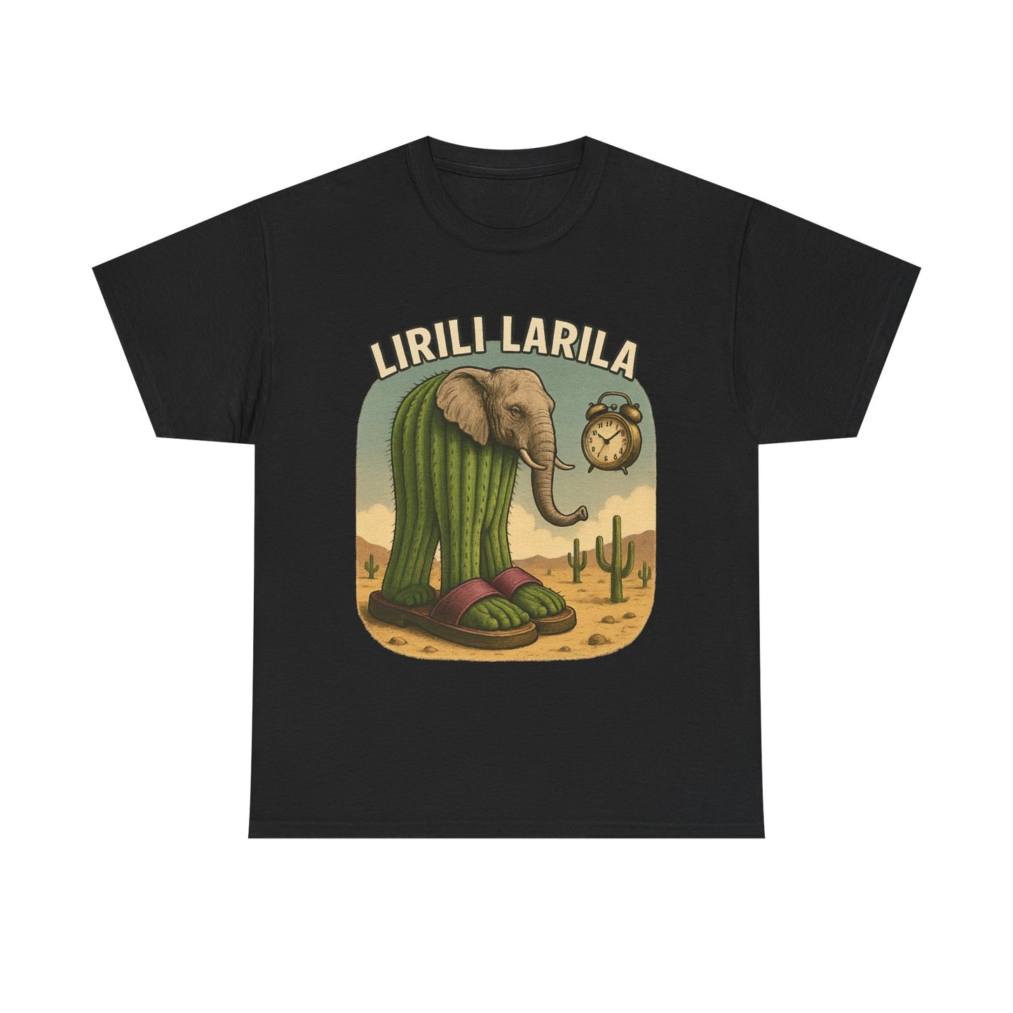 Camiseta caprichosa de elefante y cactus, divertida camiseta gráfica para amantes de la naturaleza, regalo para entusiastas de la vida silvestre, prenda única para aventuras al aire libre.