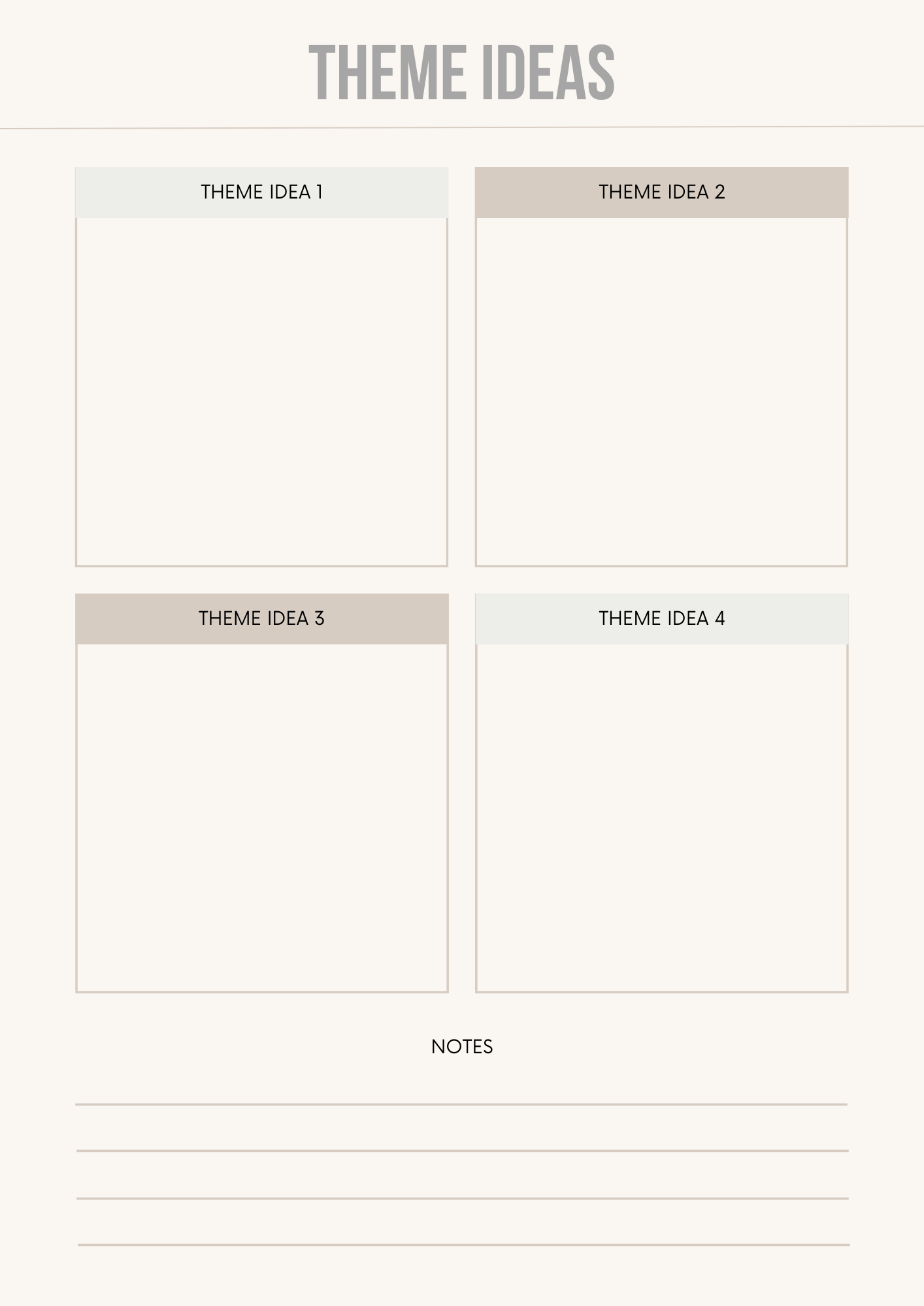 Birthday Party Planner Editable Canva Template for Event Organization