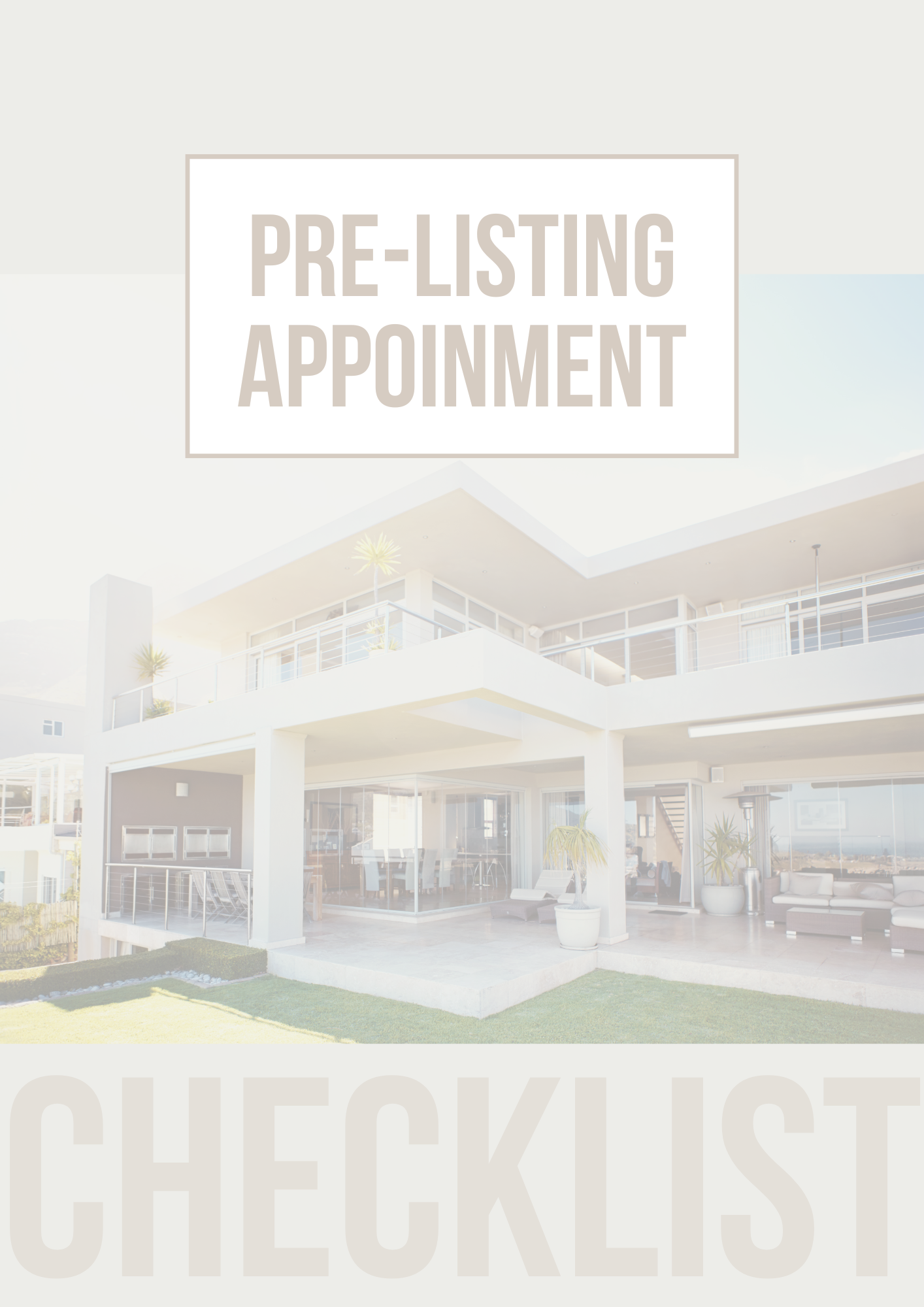Real Estate Agent Checklists Editable Canva Template for Property Managers