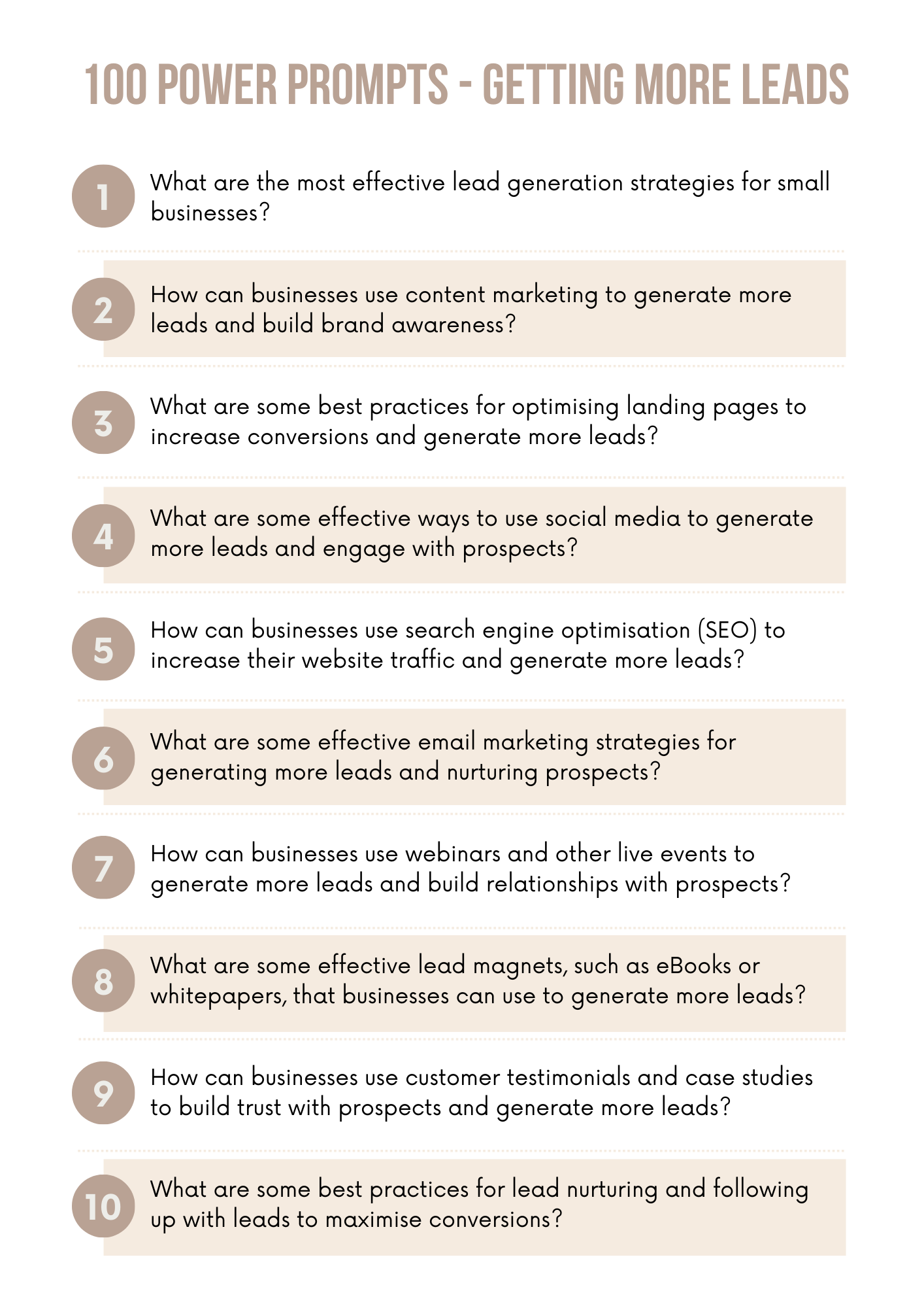 ChatGPT Power Prompts for Lead Generation Boost Your Sales Strategy