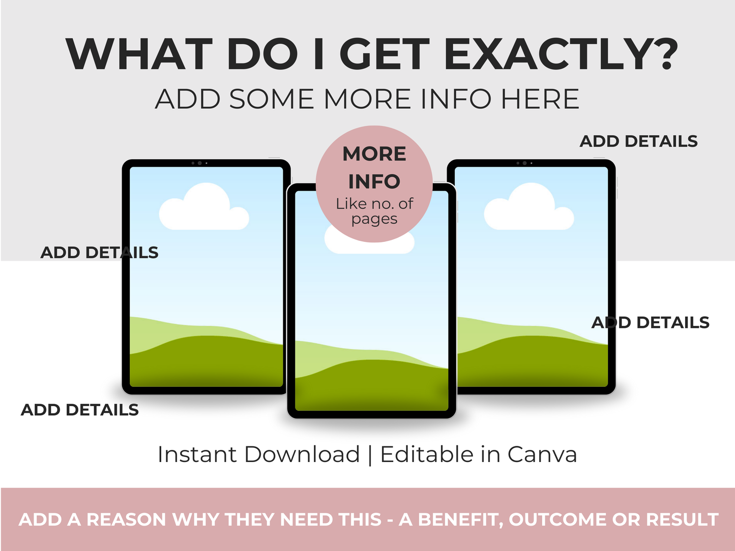 Etsy Creatives Mockups Devices Editable Canva Templates for Listings
