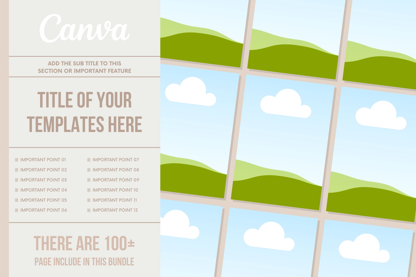 Etsy Thumbnail Mockups Editable Canva Templates for Listing Design