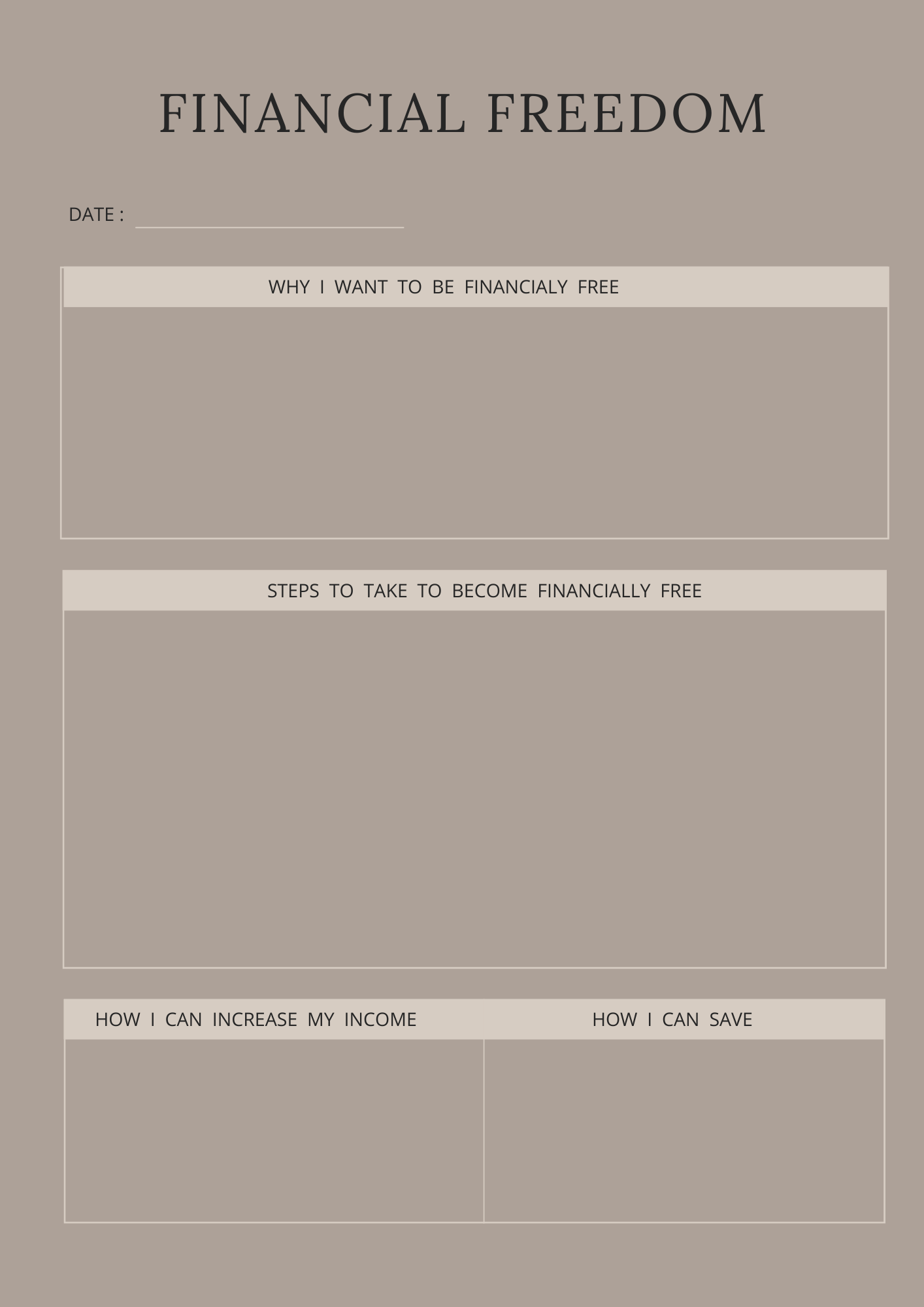 Money Mindset Editable Canva Template for Financial Growth Success
