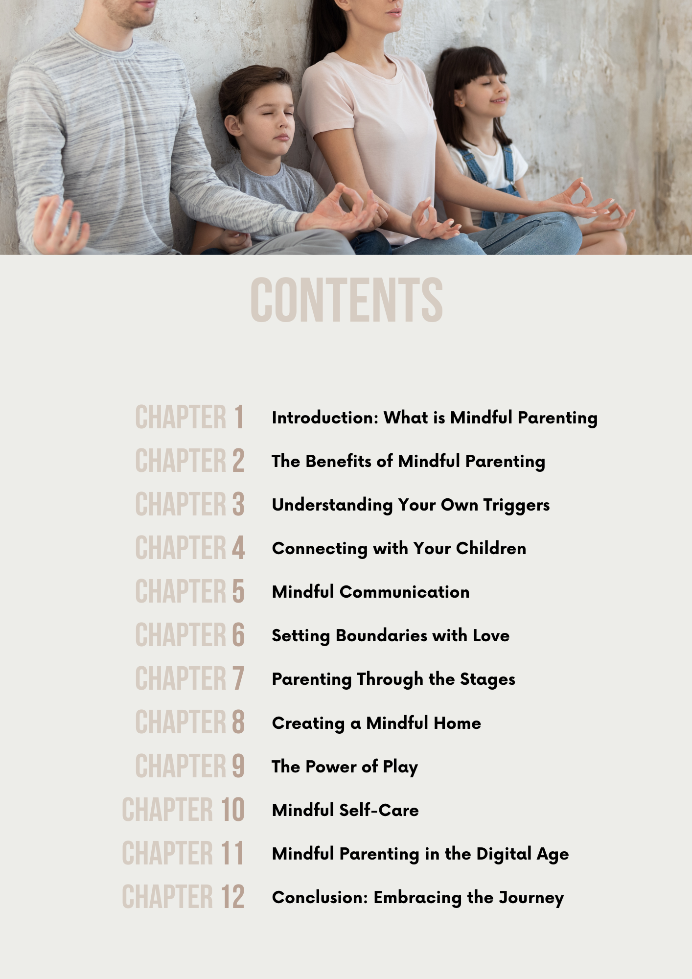 Plantilla editable gratuita de Canva "Padres Conscientes"