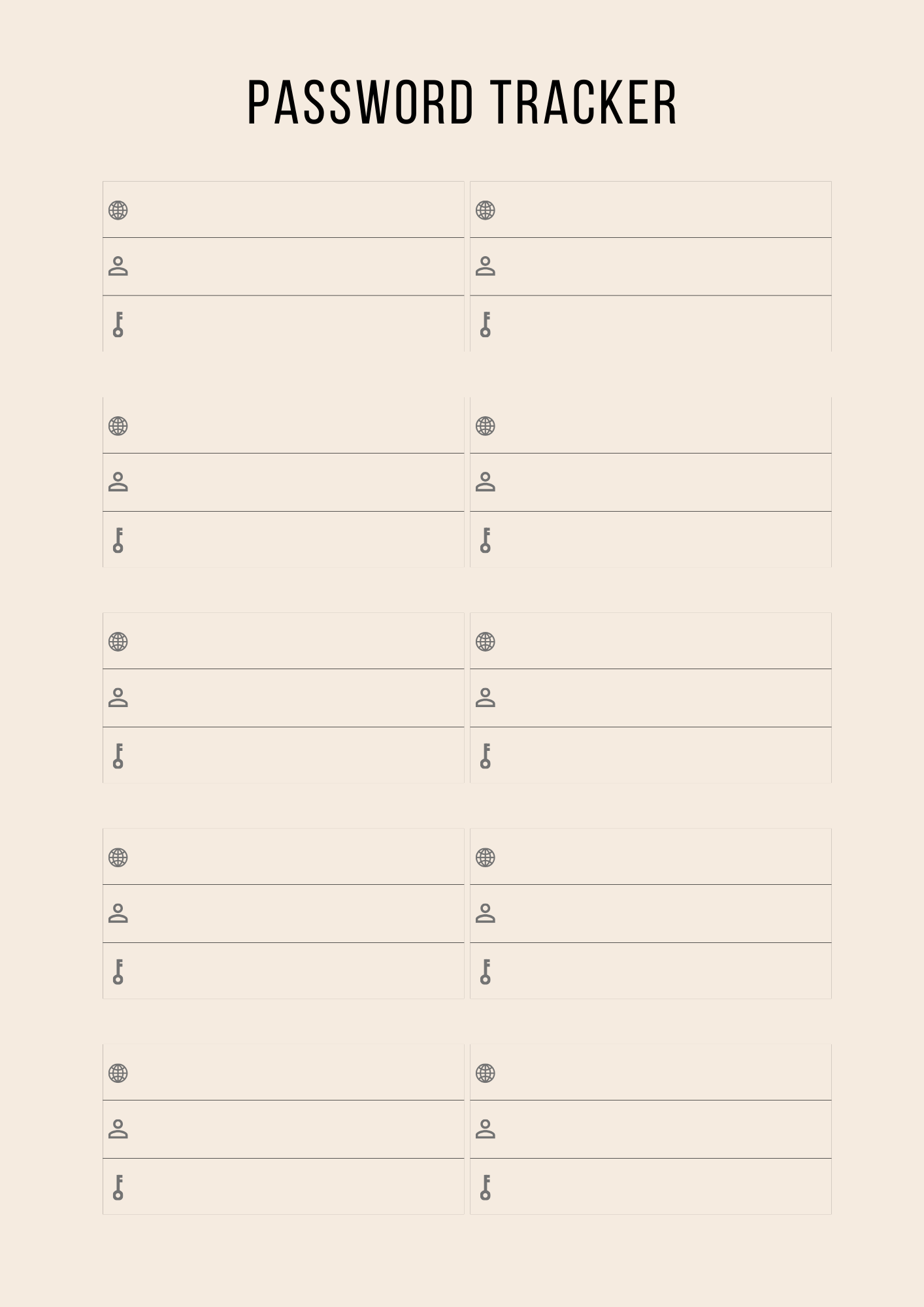 Household Canva Template – Simple Daily Organizer