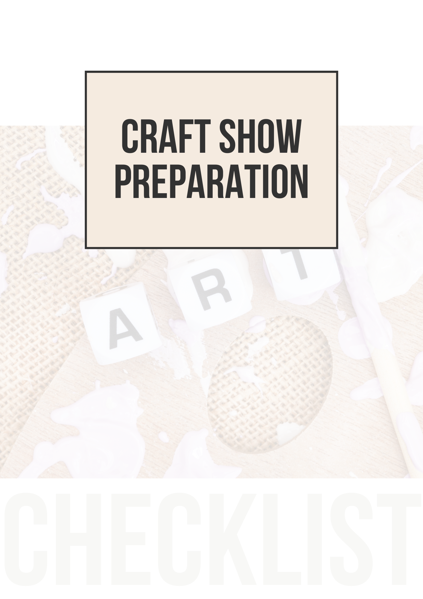 Arts and Crafts Checklists