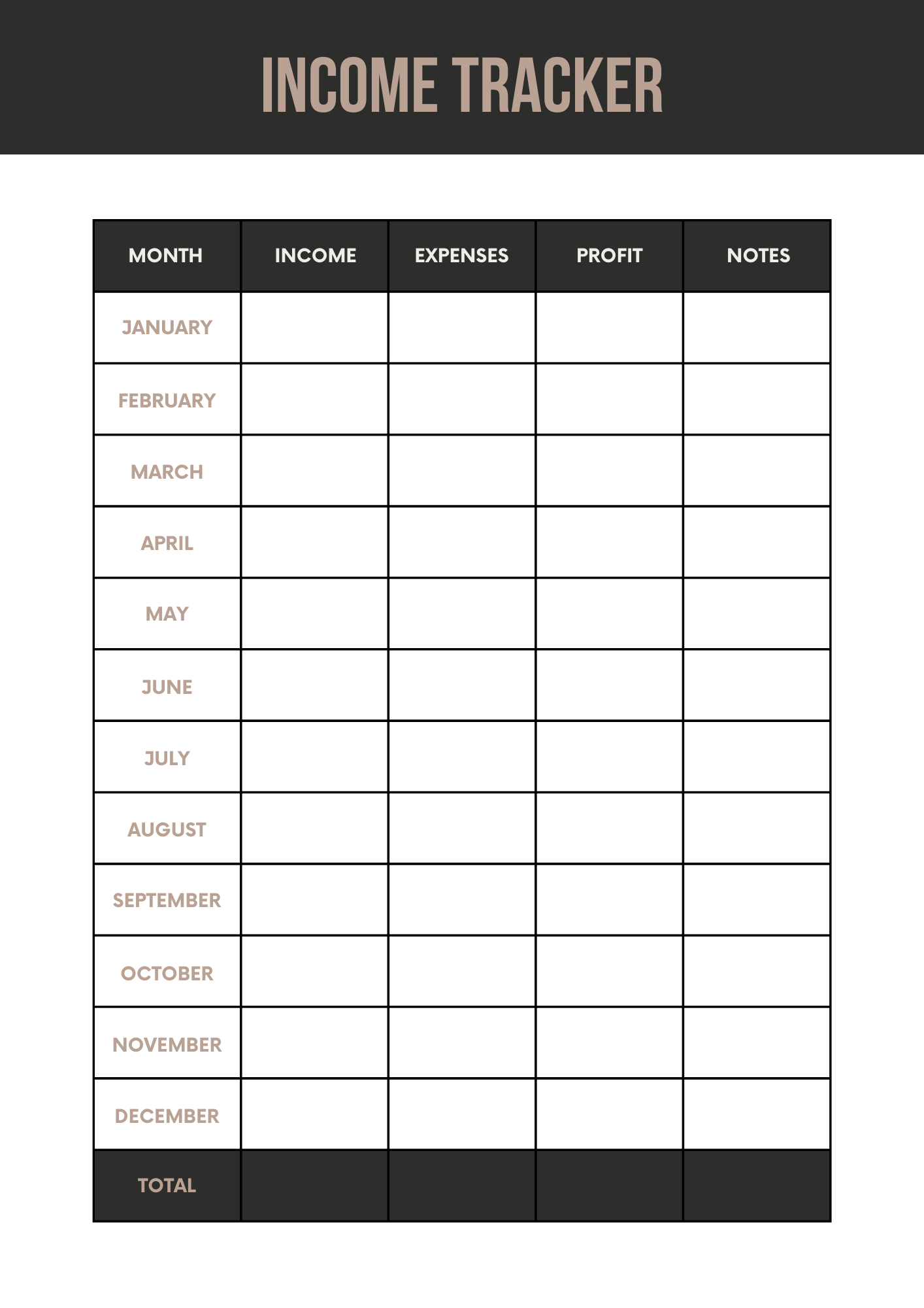 Financial Planner Editable Canva Template for Budget Management Success