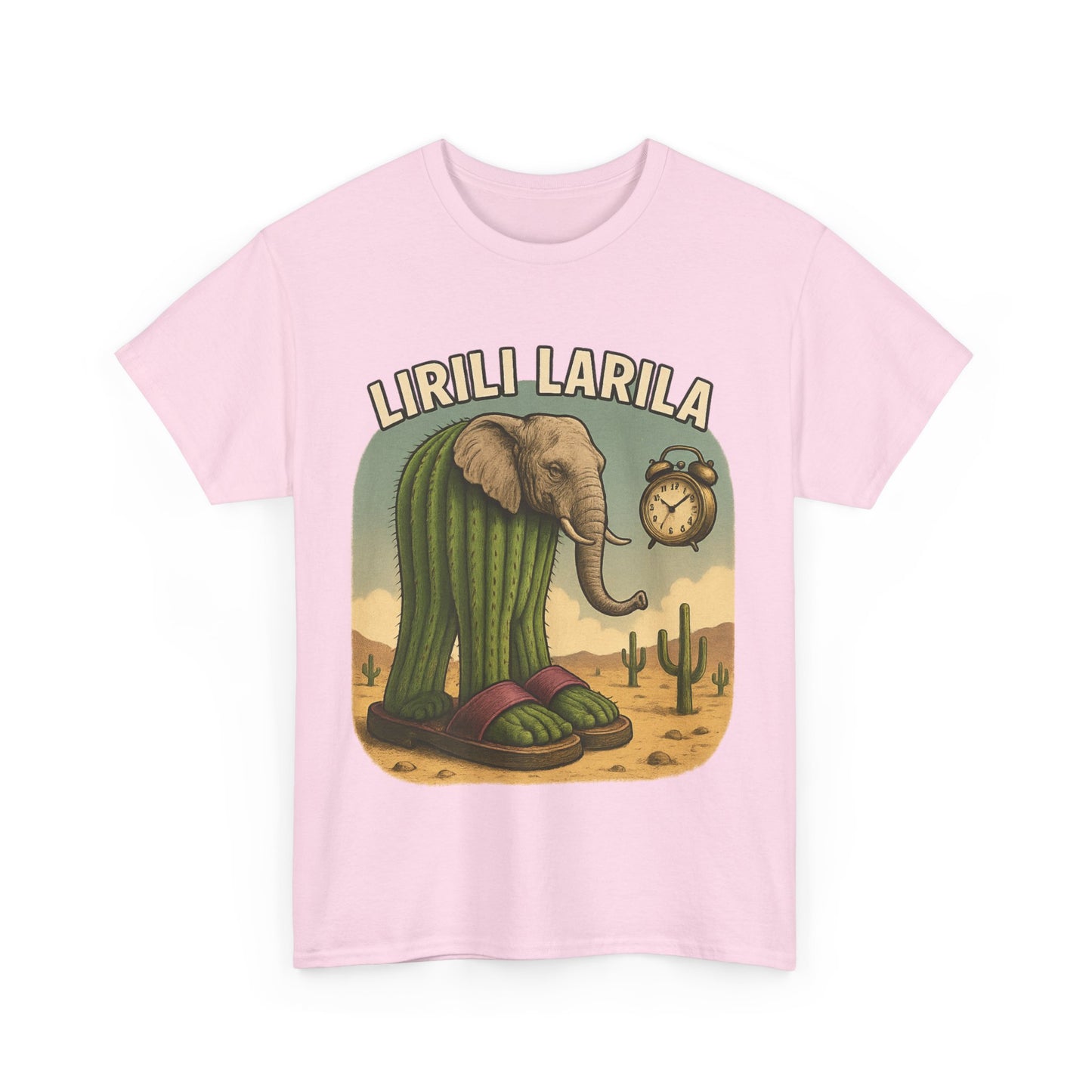 Camiseta caprichosa de elefante y cactus, divertida camiseta gráfica para amantes de la naturaleza, regalo para entusiastas de la vida silvestre, prenda única para aventuras al aire libre.