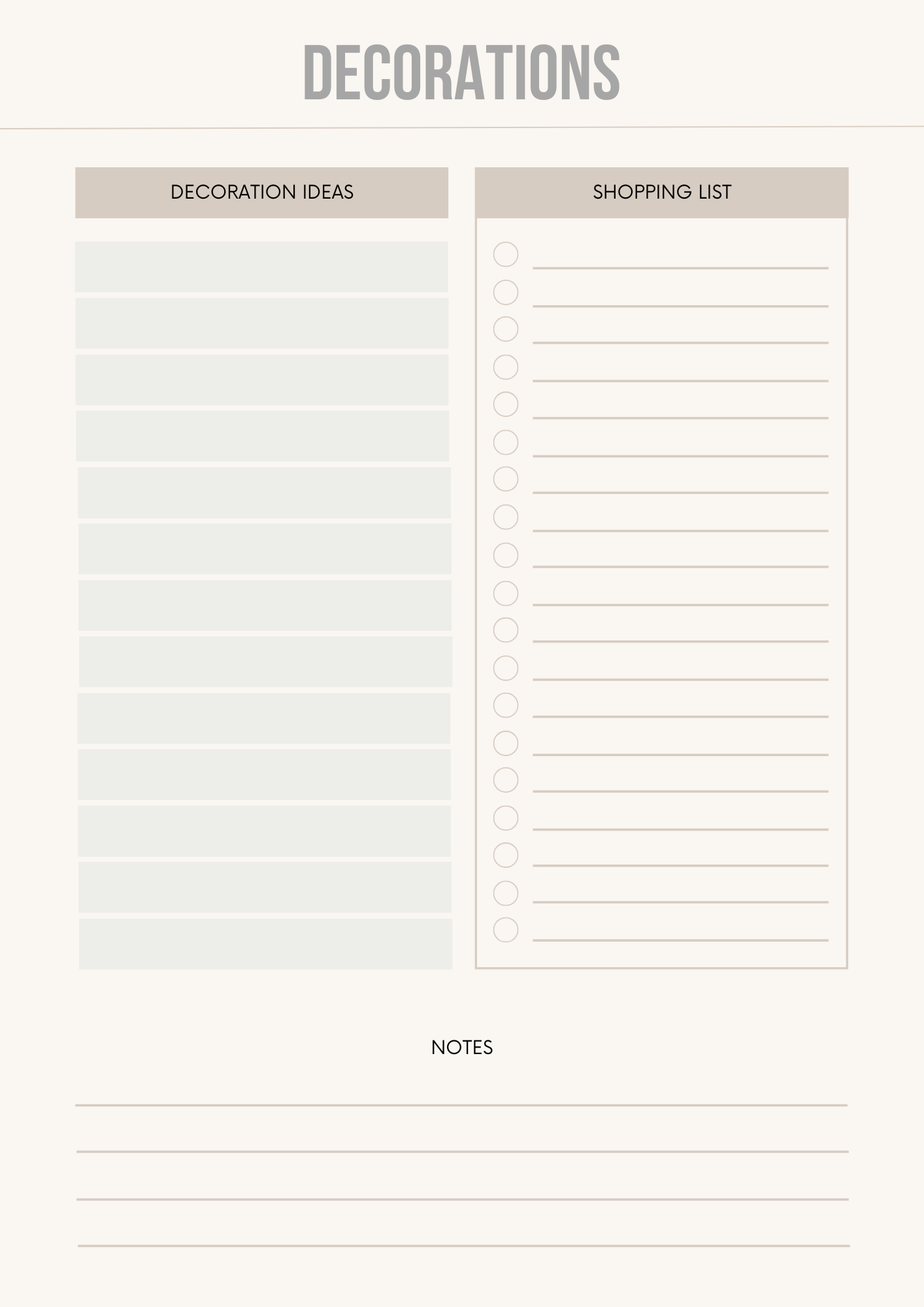 Birthday Party Planner Editable Canva Template for Event Organization