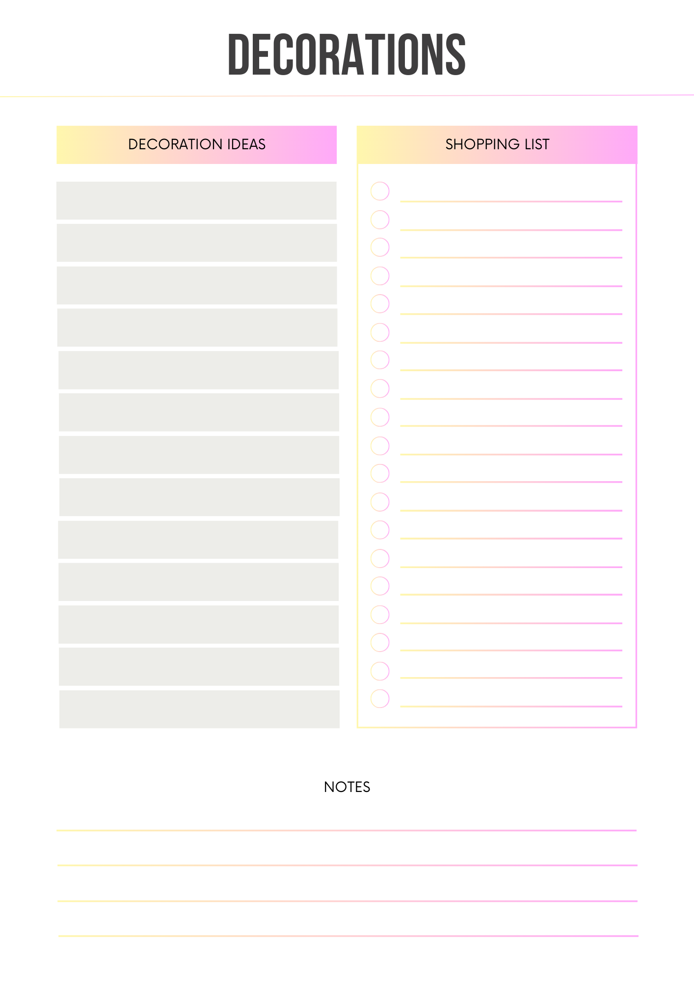 Event Planner Editable Canva Template for Party Organization