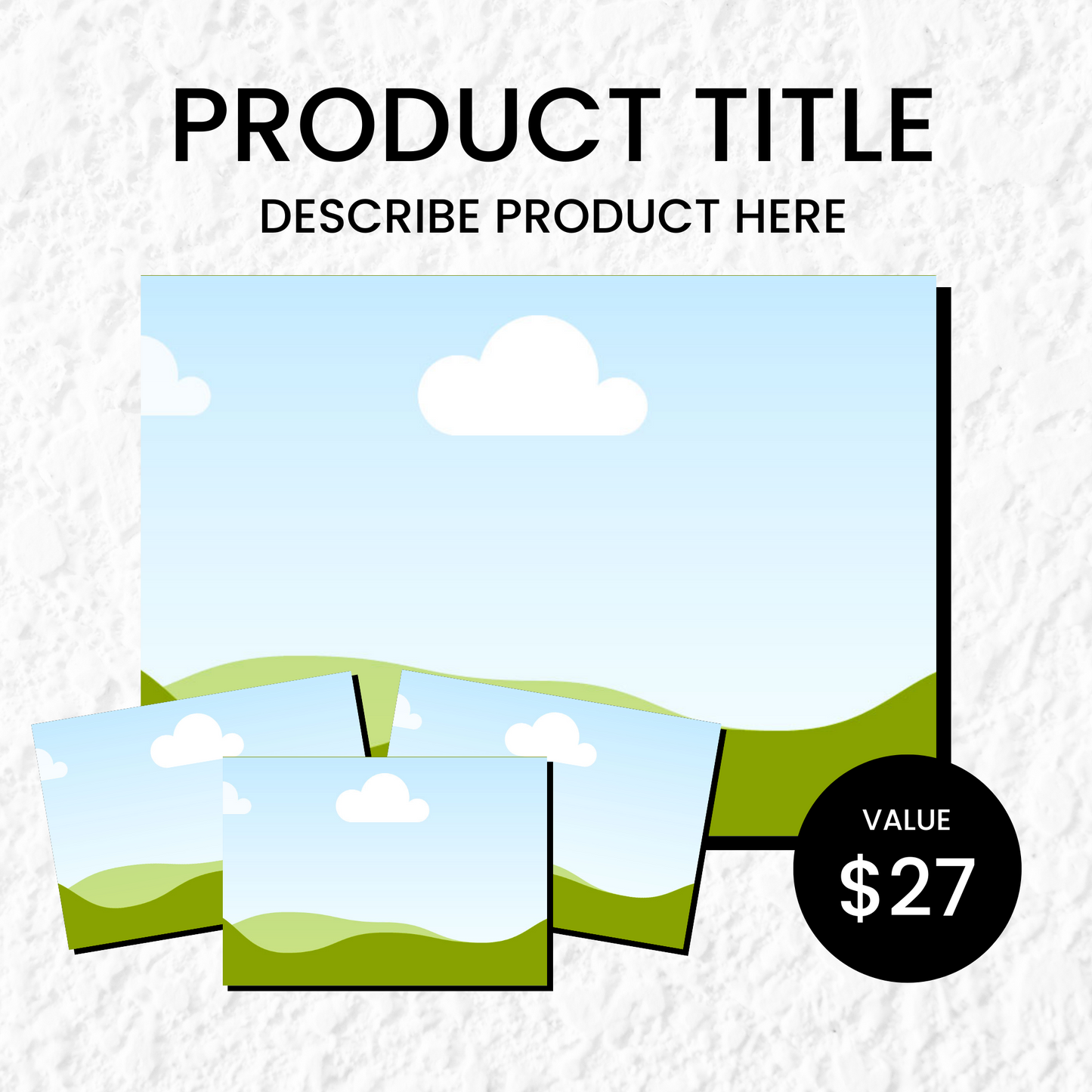 40 Digital Product Mockups Editable Canva Template for Designers