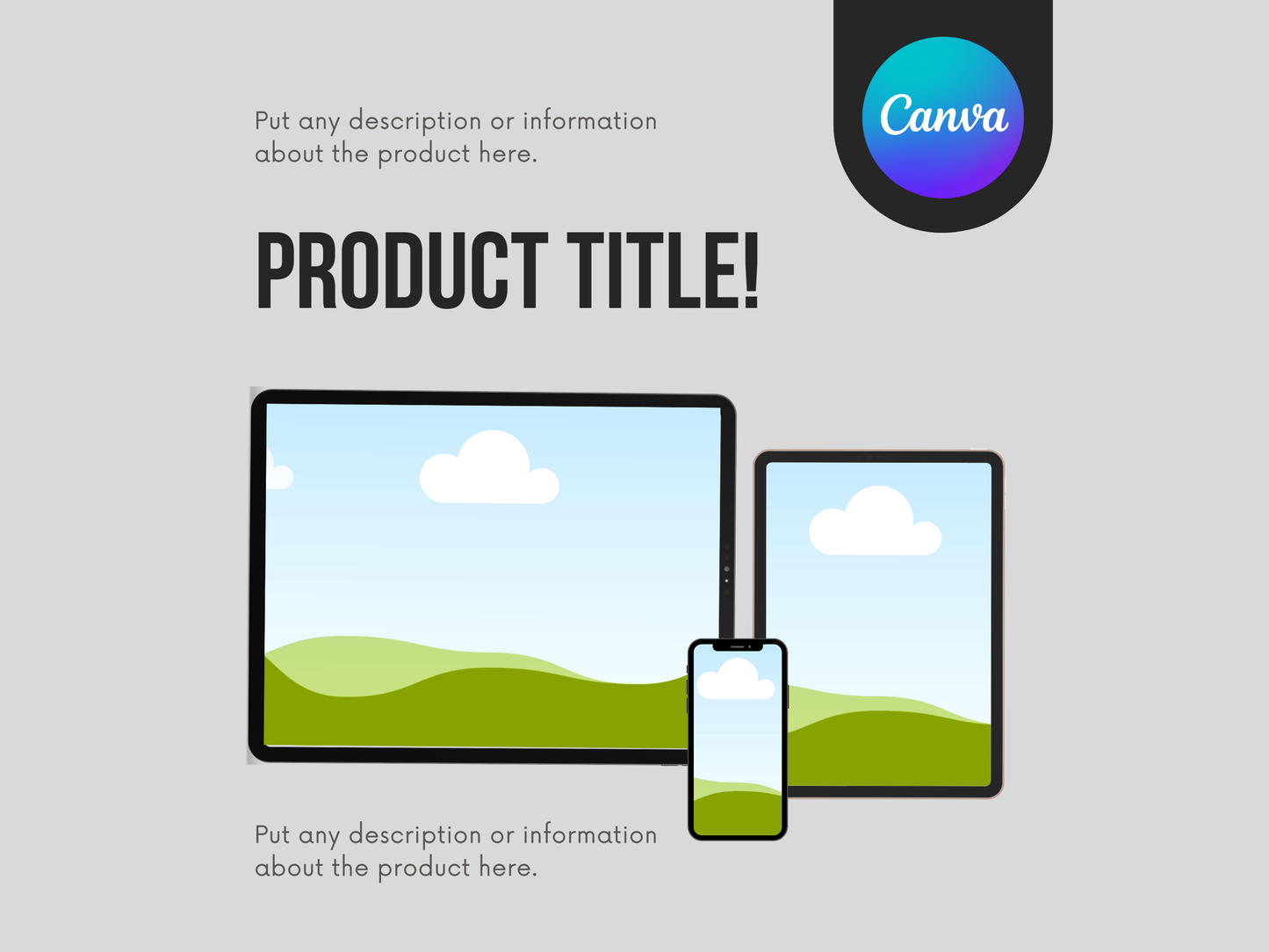 Etsy Listing Video Mockup Templates Editable Canva Designs for Product Showcases