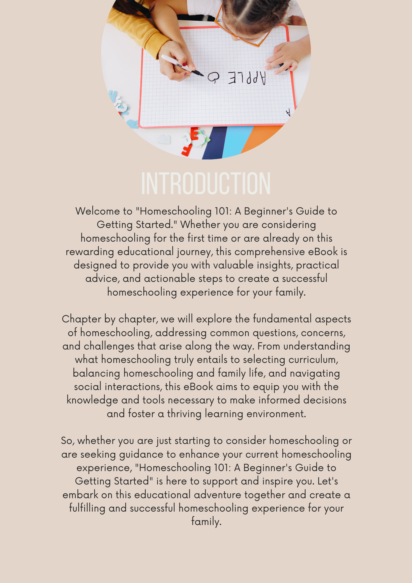 Homeschooling 101 E-Book Editable Canva Template for Parents Learning