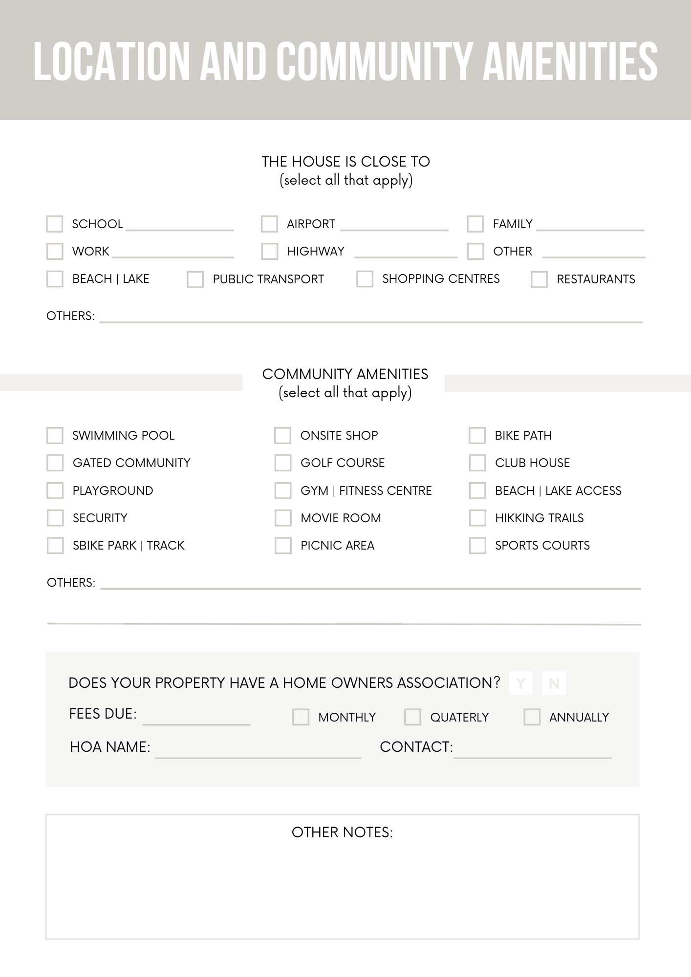Home Seller Questionnaire Editable Canva Template for Real Estate Agents