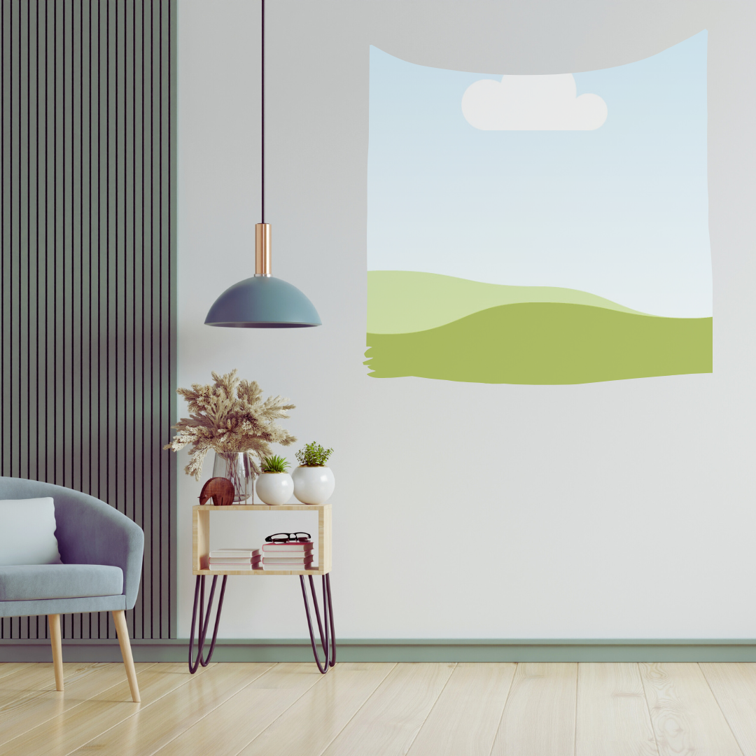 Canva Free Template Editable Tapestry Design Mockup for Printables