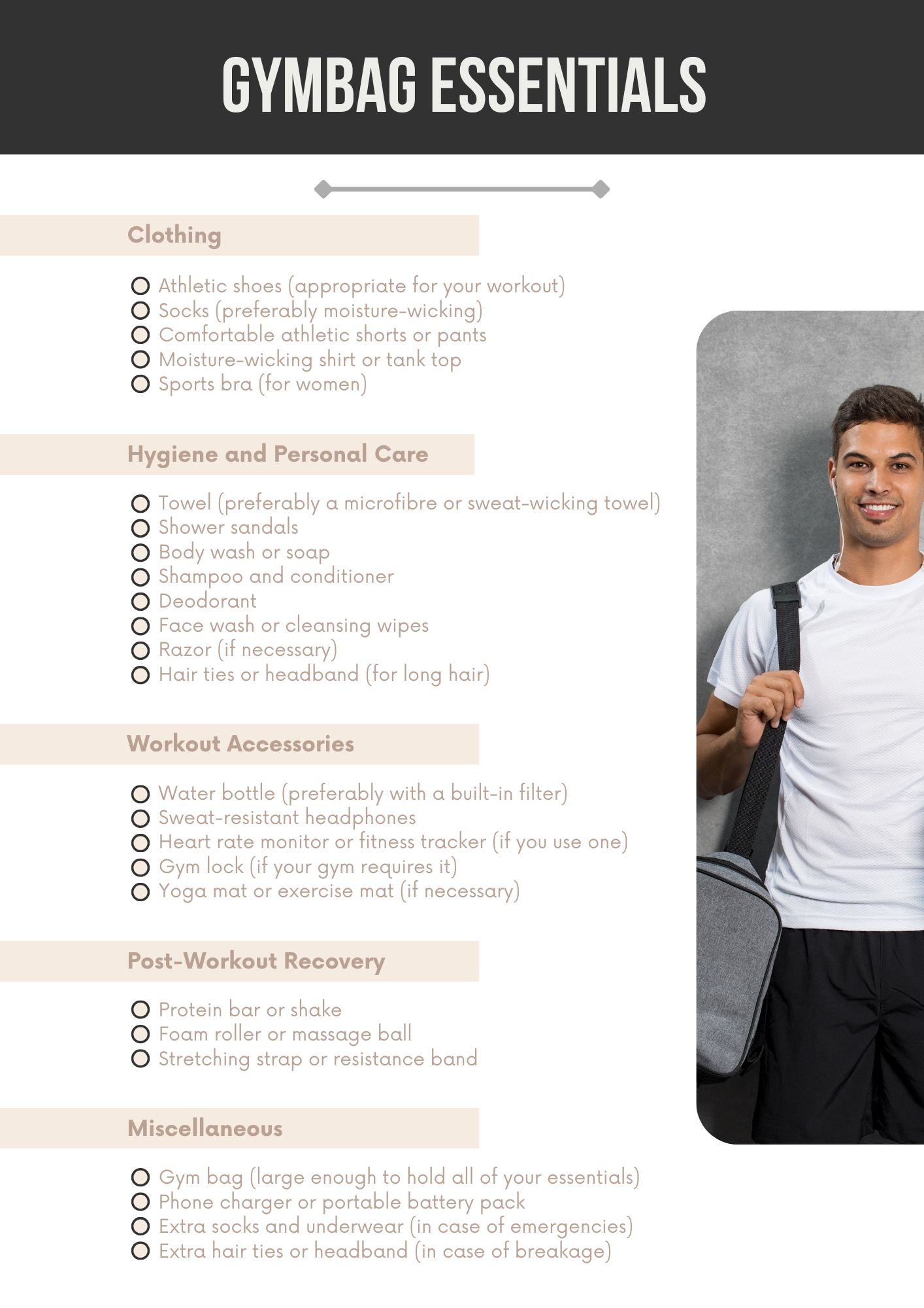 Fitness Checklists Editable Canva Template for Workout Routines