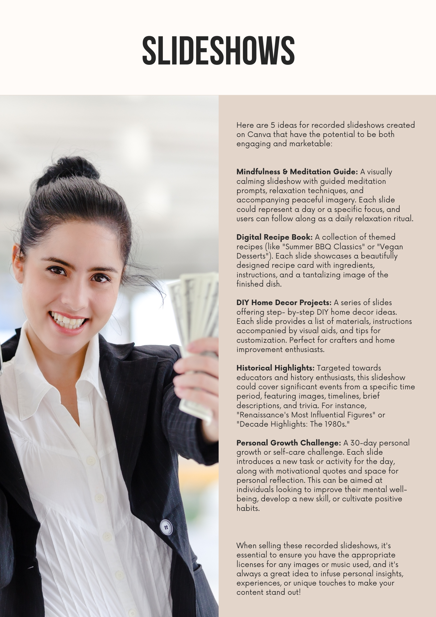 5 Ways to Make Money with Canva Editable Template for Business Ideas