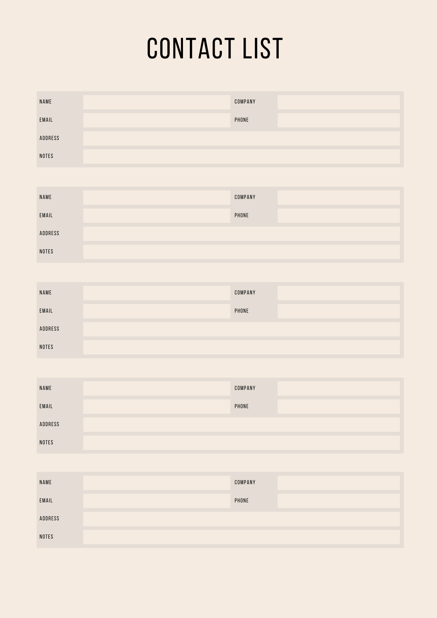 Household Canva Template – Simple Daily Organizer