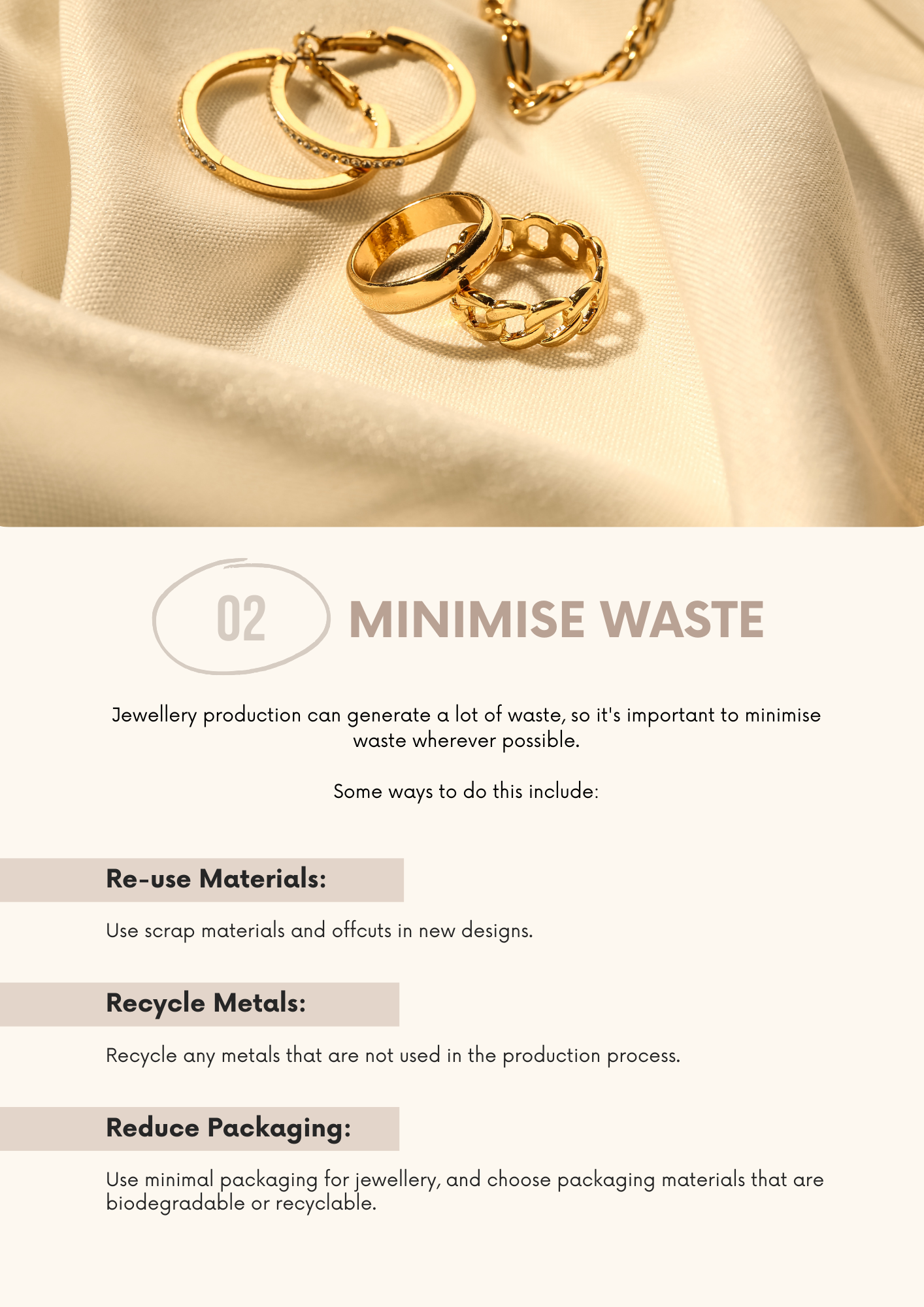 Ethical Sustainable Jewellery Production Canva Template for Craftsmen